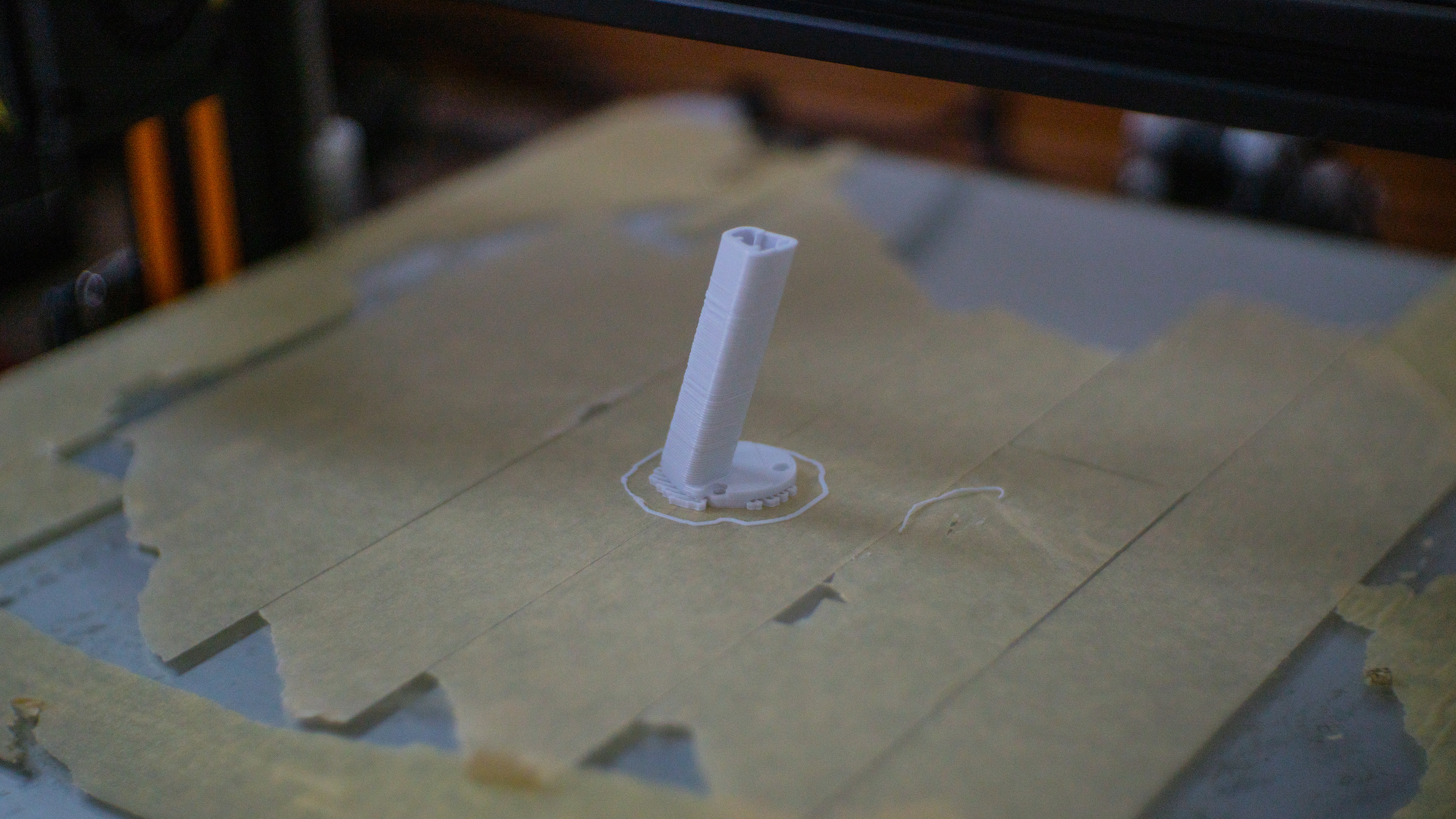 Completed leg print.