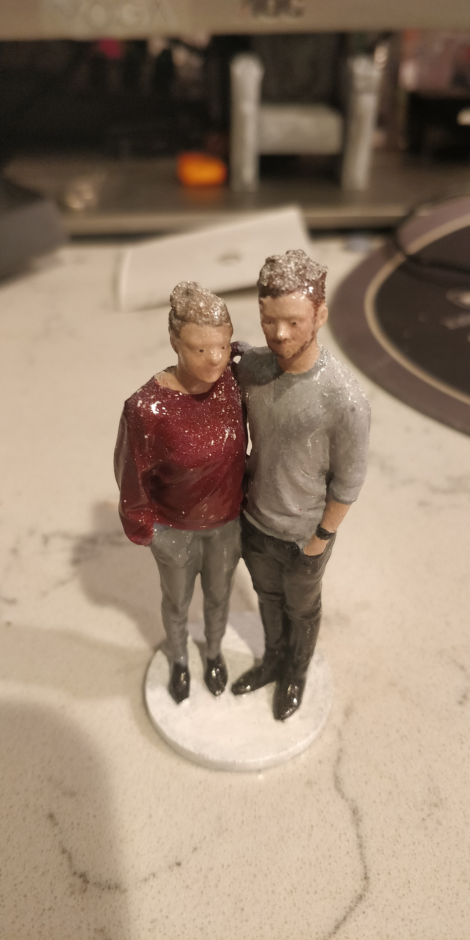 Post "snow" and clear coat.
