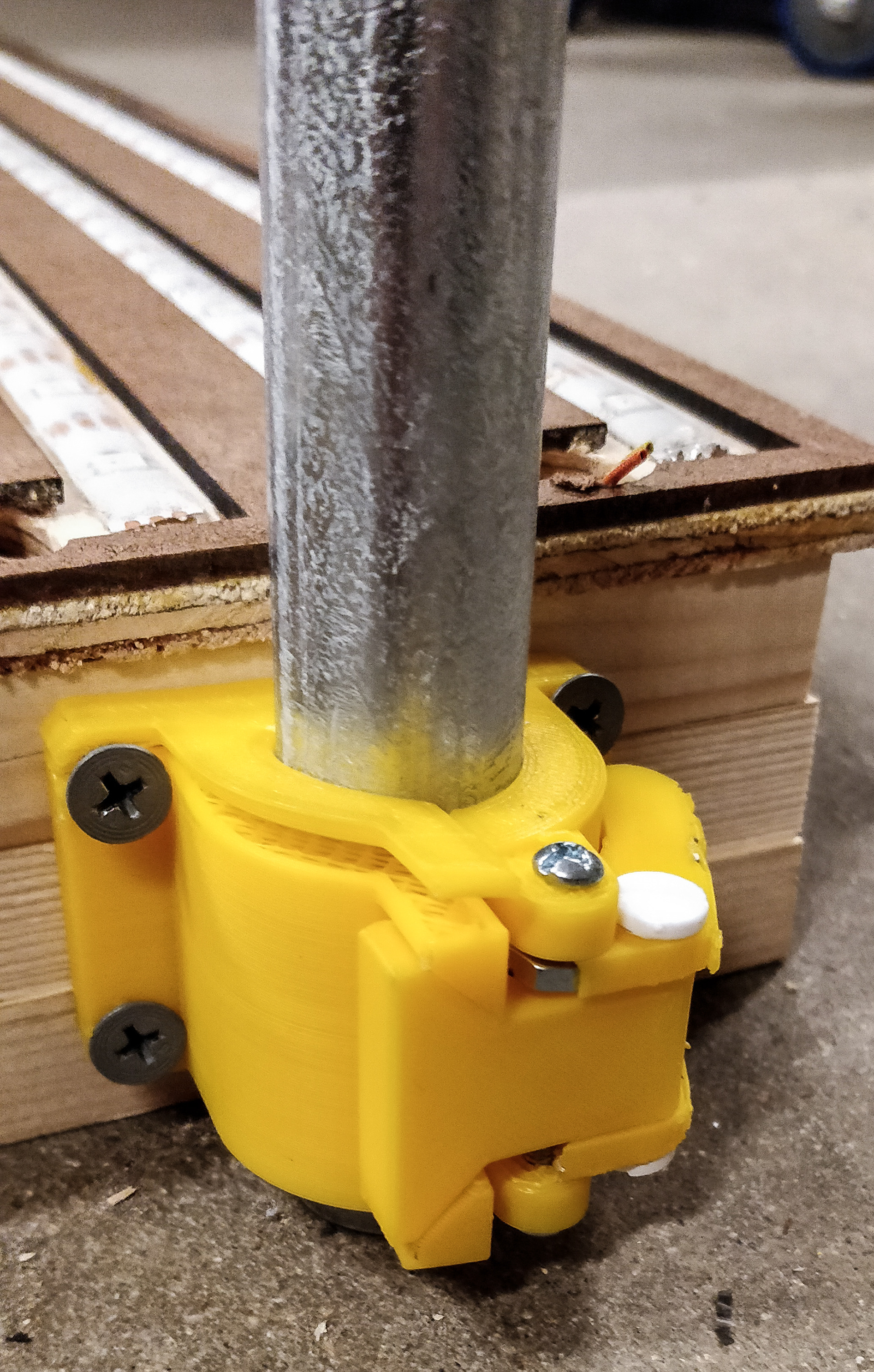 3D-Printed quick release latch.