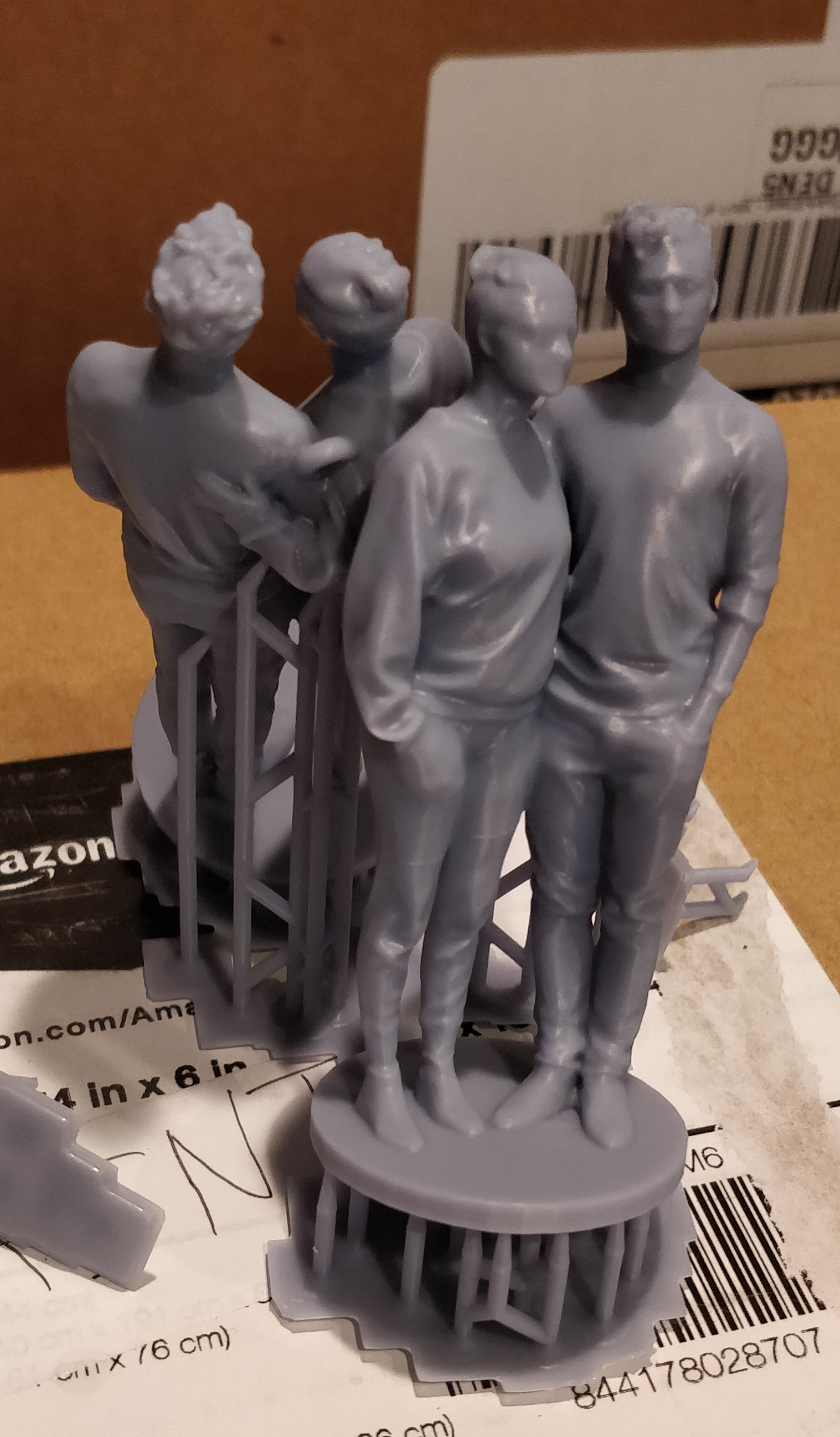 Two printed together with supports visible.