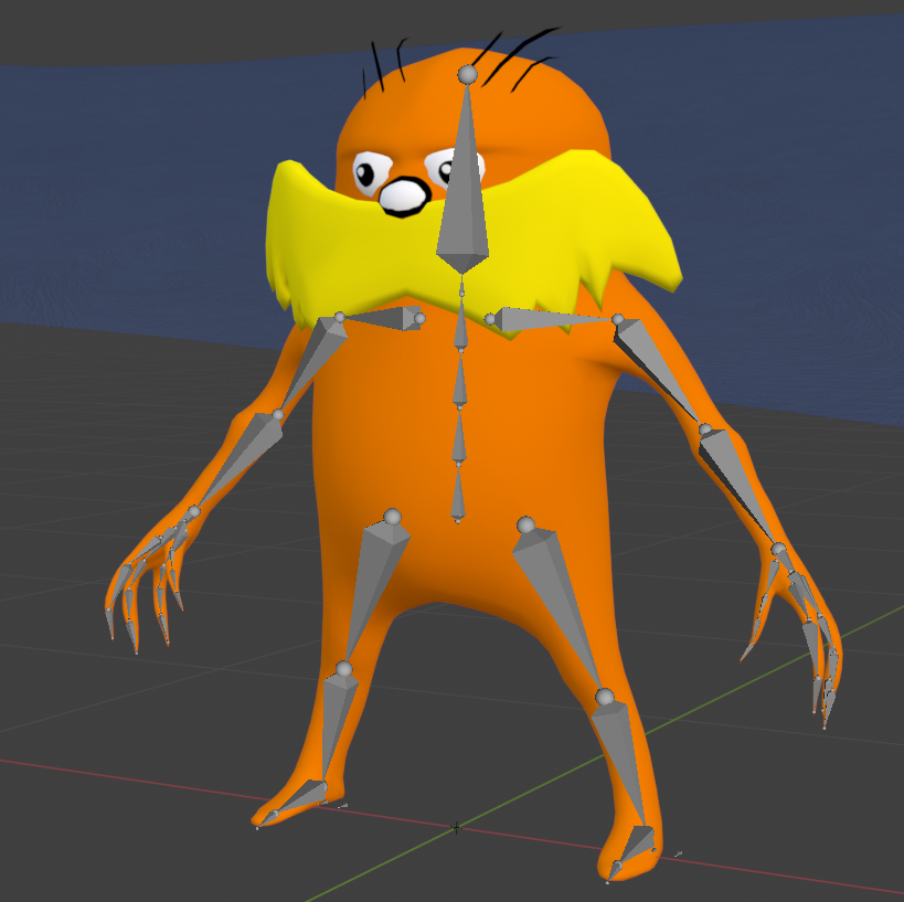 Rigged Lorax