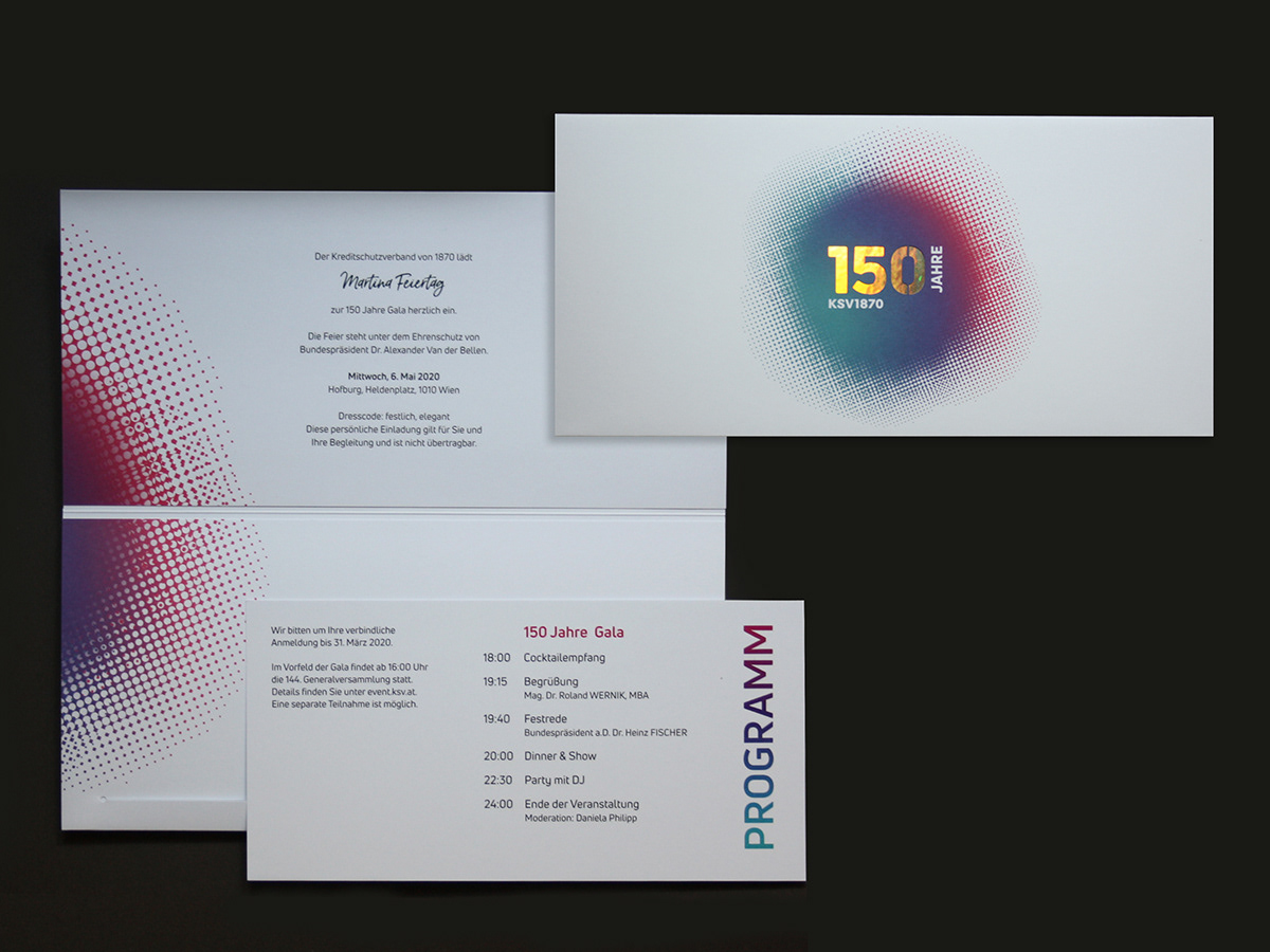 Invitation 150 Jahre Gala