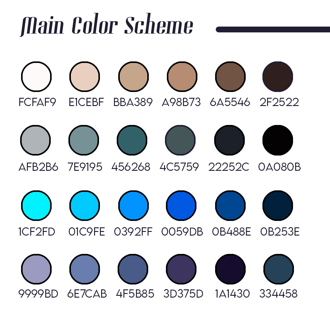 main color scheme