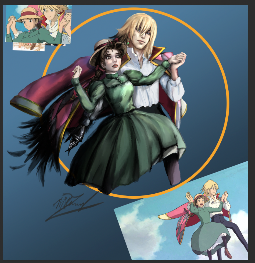 Work in Progress #2 - Redo of Howl's Face + Outfit designing