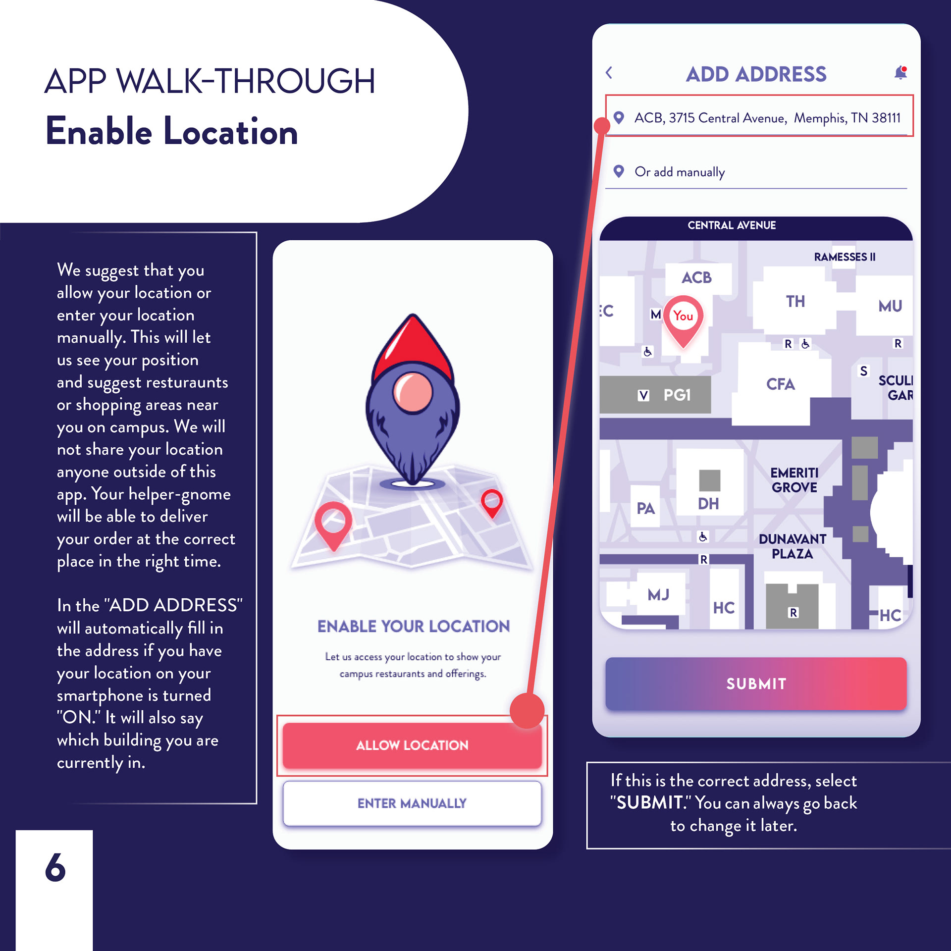 App Walk-thru: Enable Location, Page 6