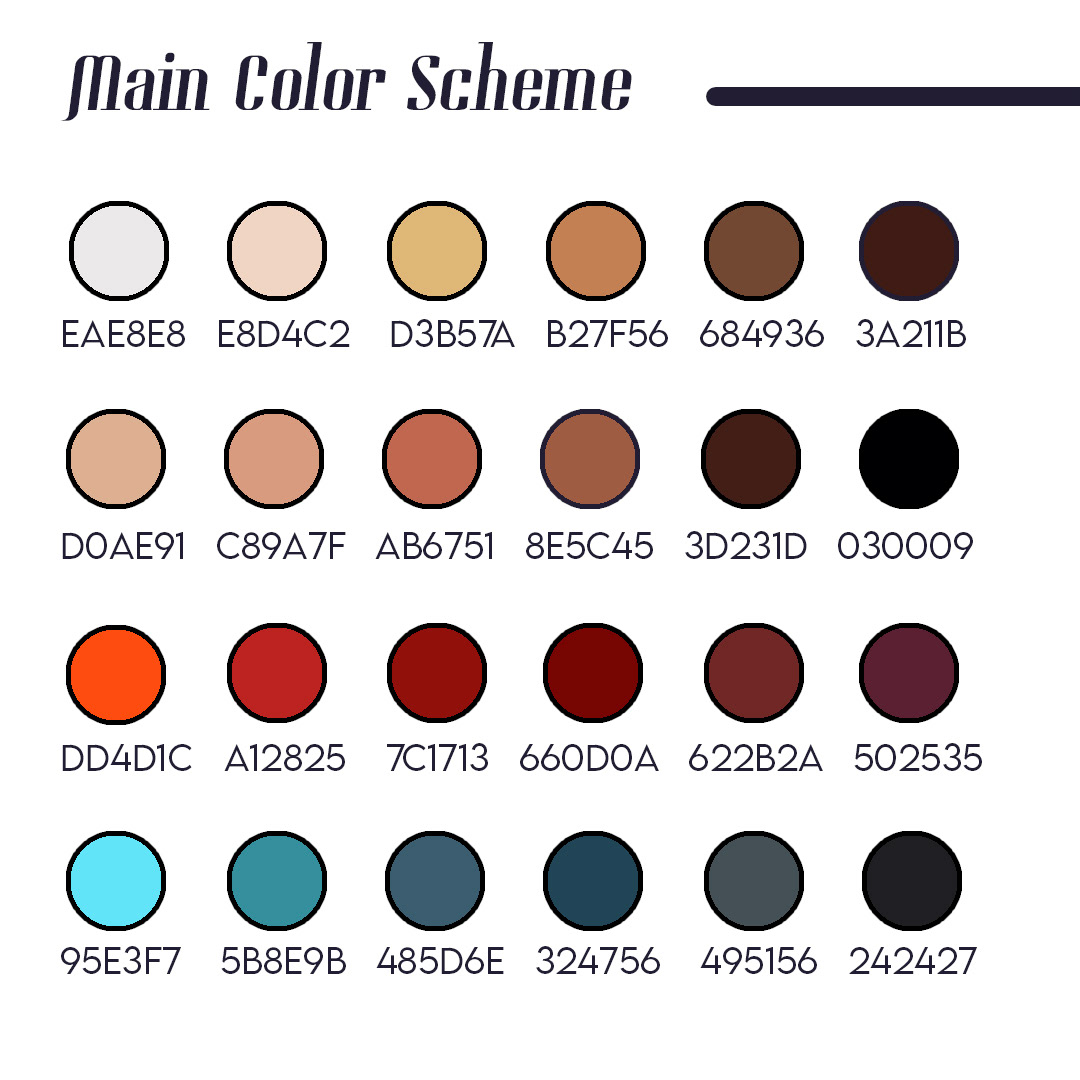 Main Color Scheme Swatches