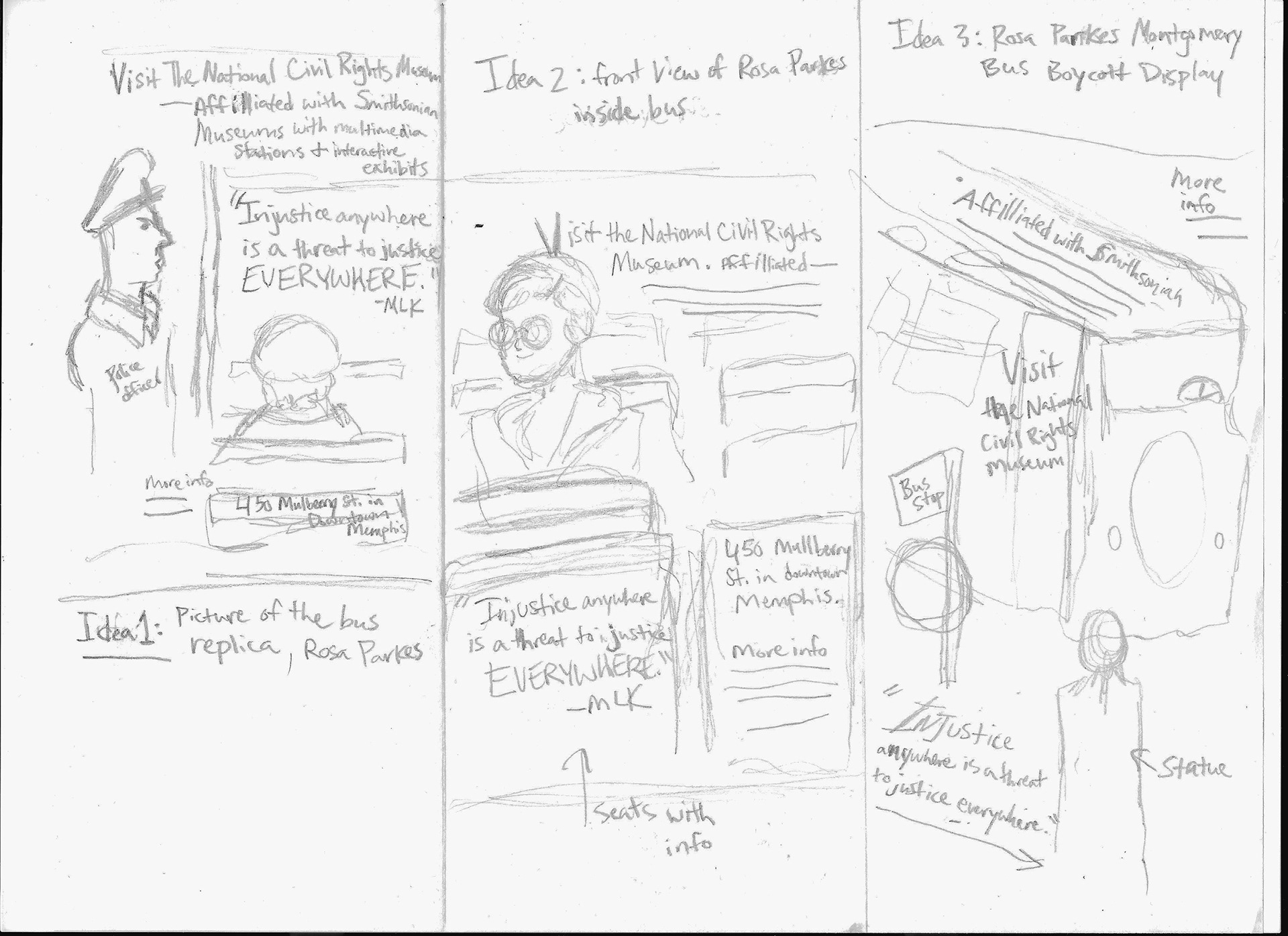 Rosa Parks: Pre-Sketches