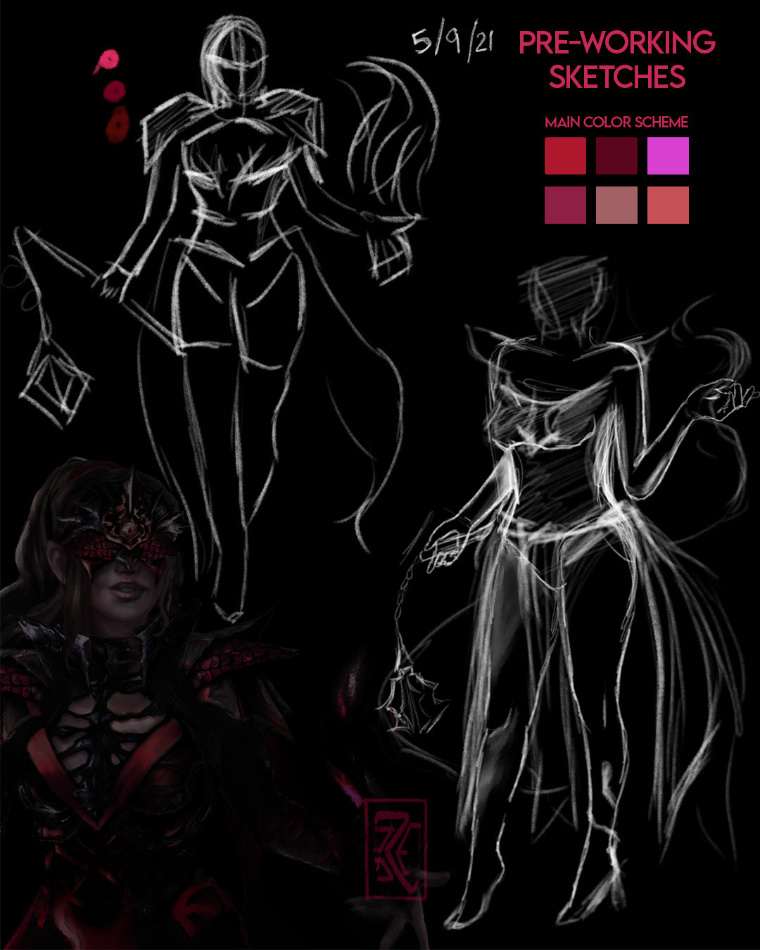 Pre-working Sketches