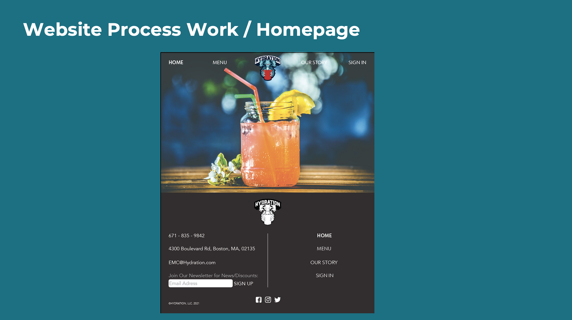 Website Process Work. Courtney McCaskill.