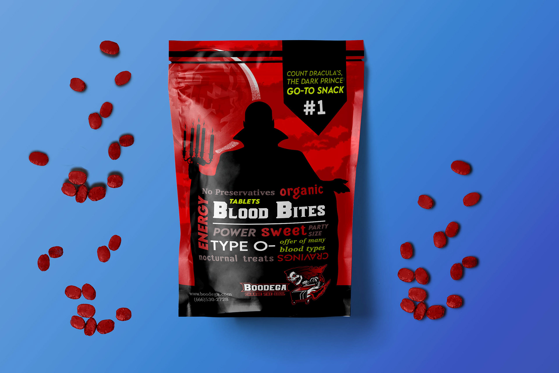 McKinney. Blood Bites. Product Design Merchandise. November 17, 2021.