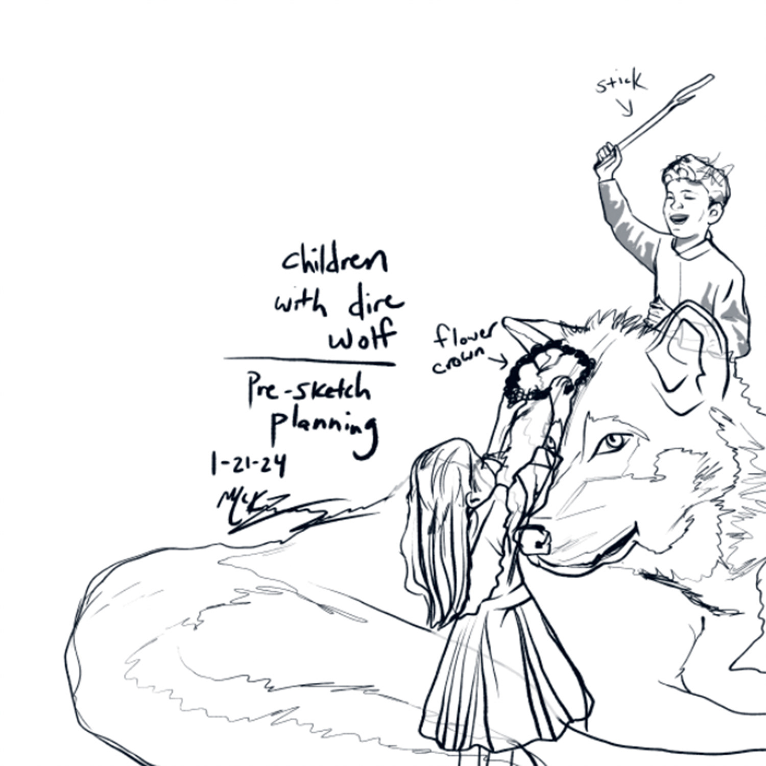 pre-sketch planning