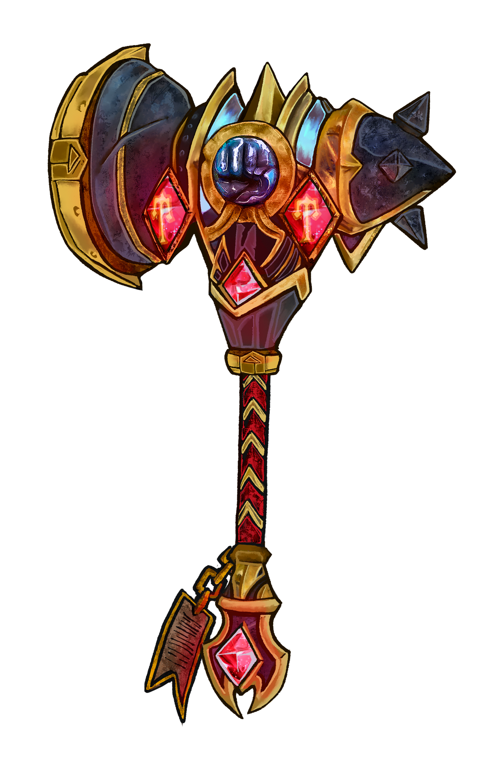 Transparent background, my mace illustration