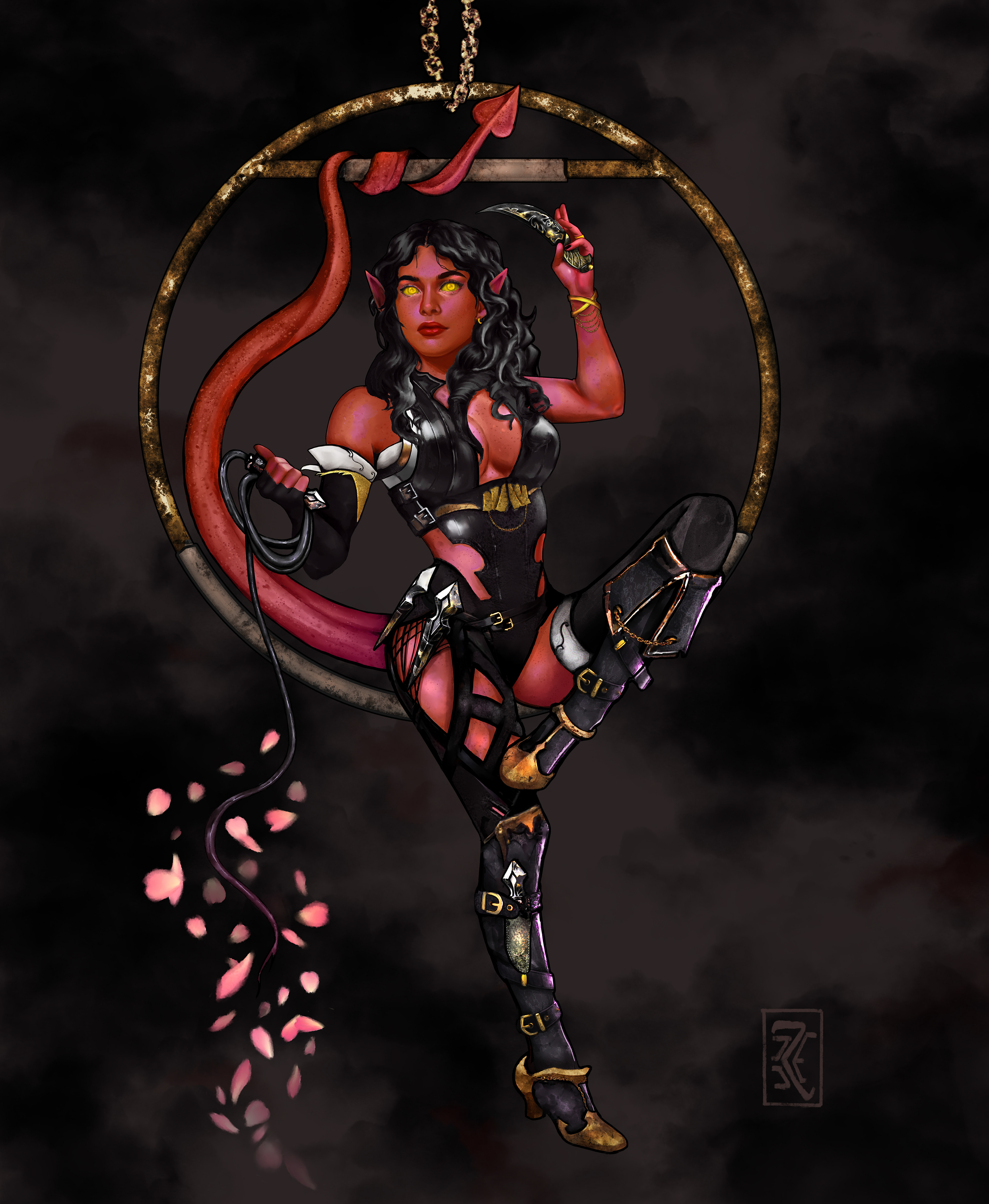 Full with dark background.