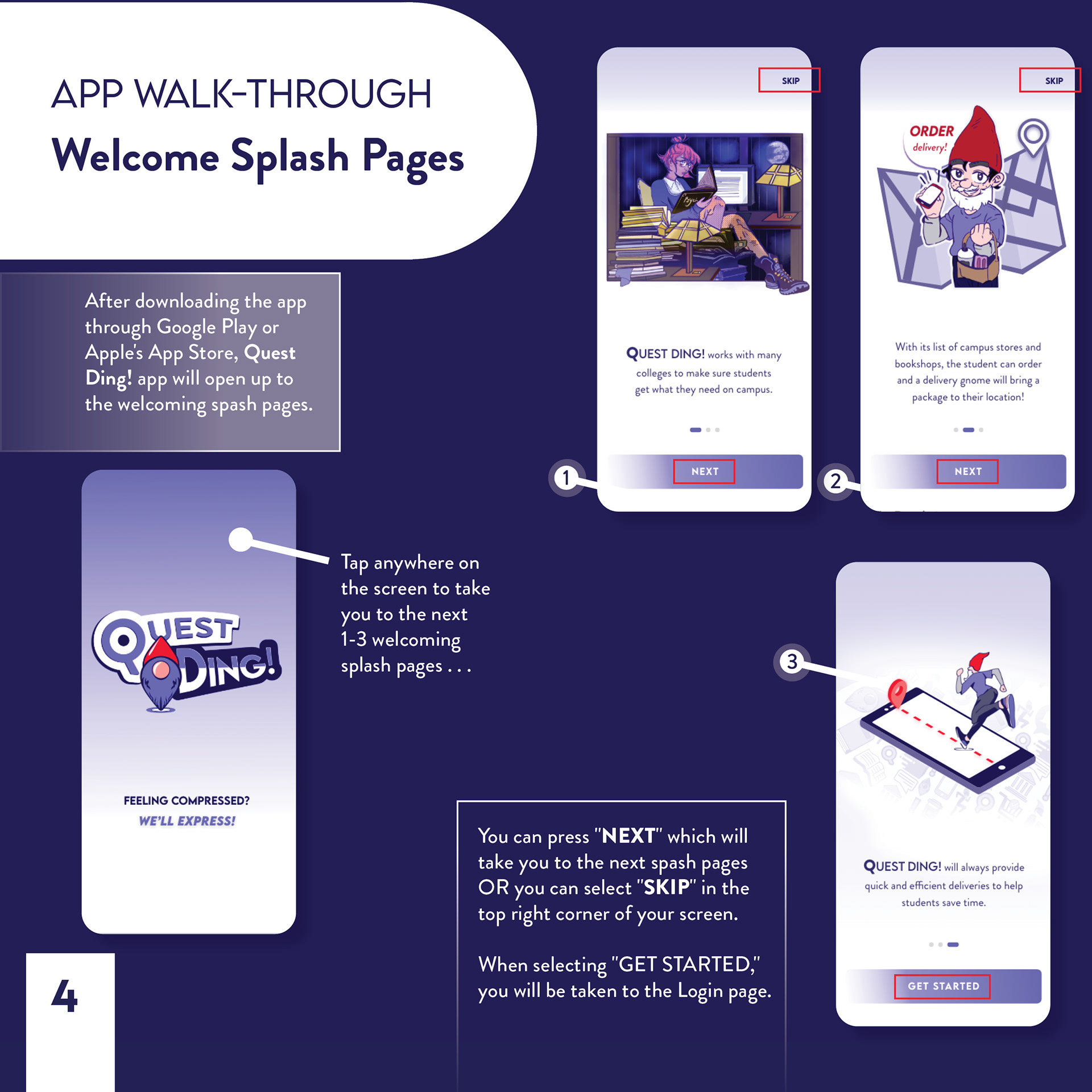 App Walk-thru: Welcome Splash Pages, Page 4