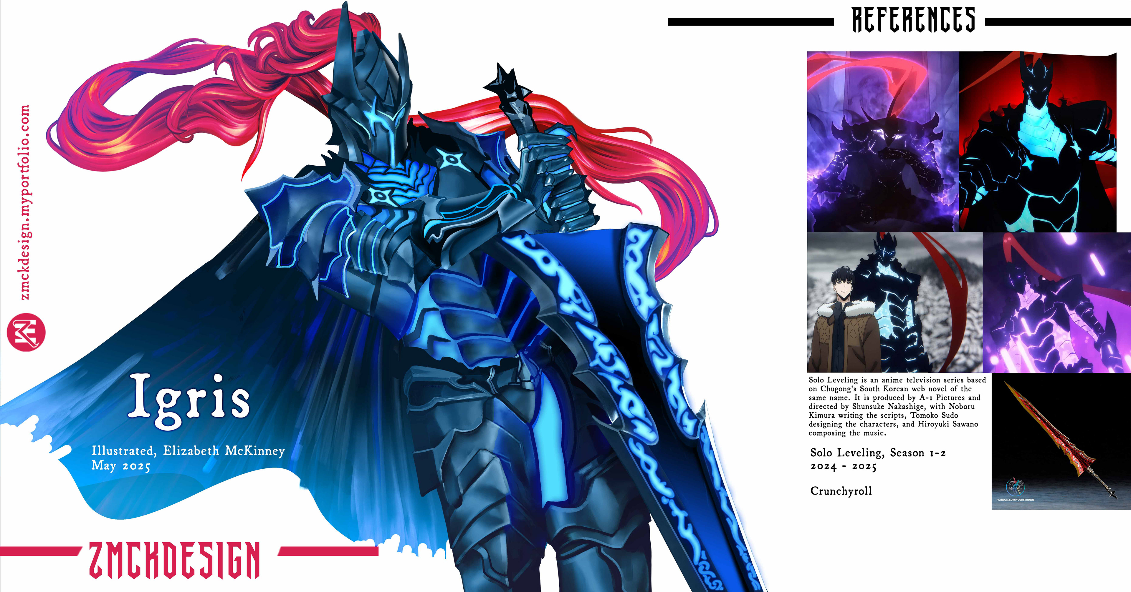 Igris, Illustration - May 4th, 2025, with Reference Material