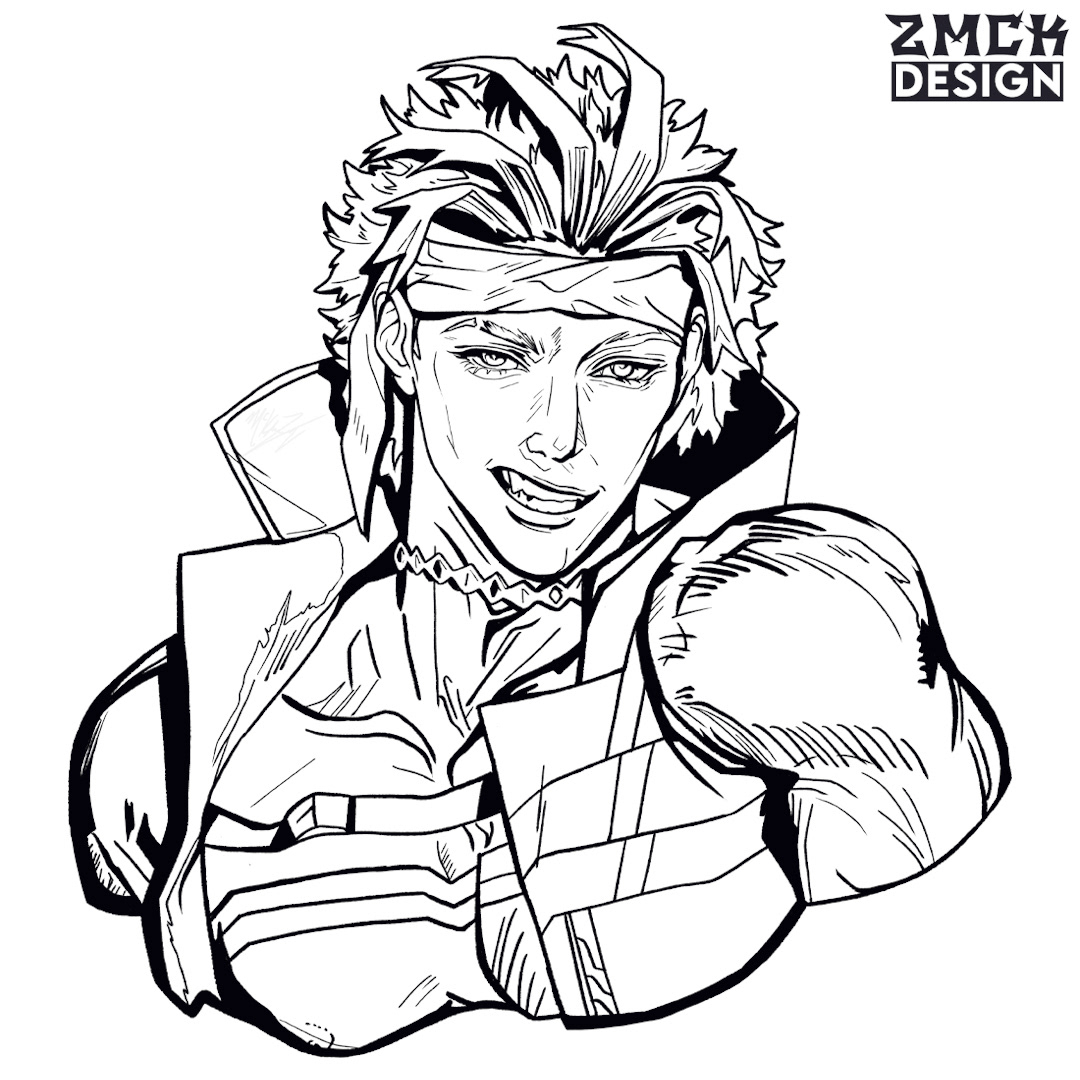 Dantae "Little Saint" Line Art - Sketch