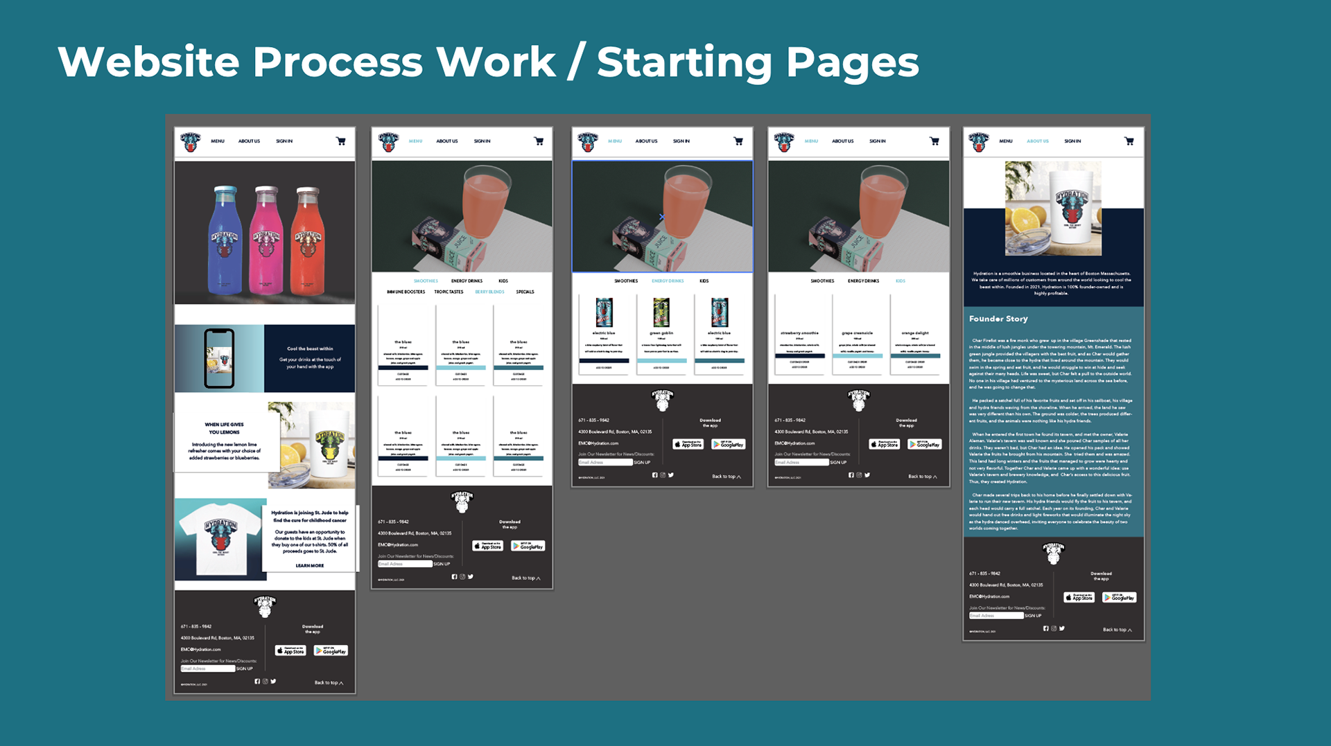 Website Process Work. Courtney McCaskill.