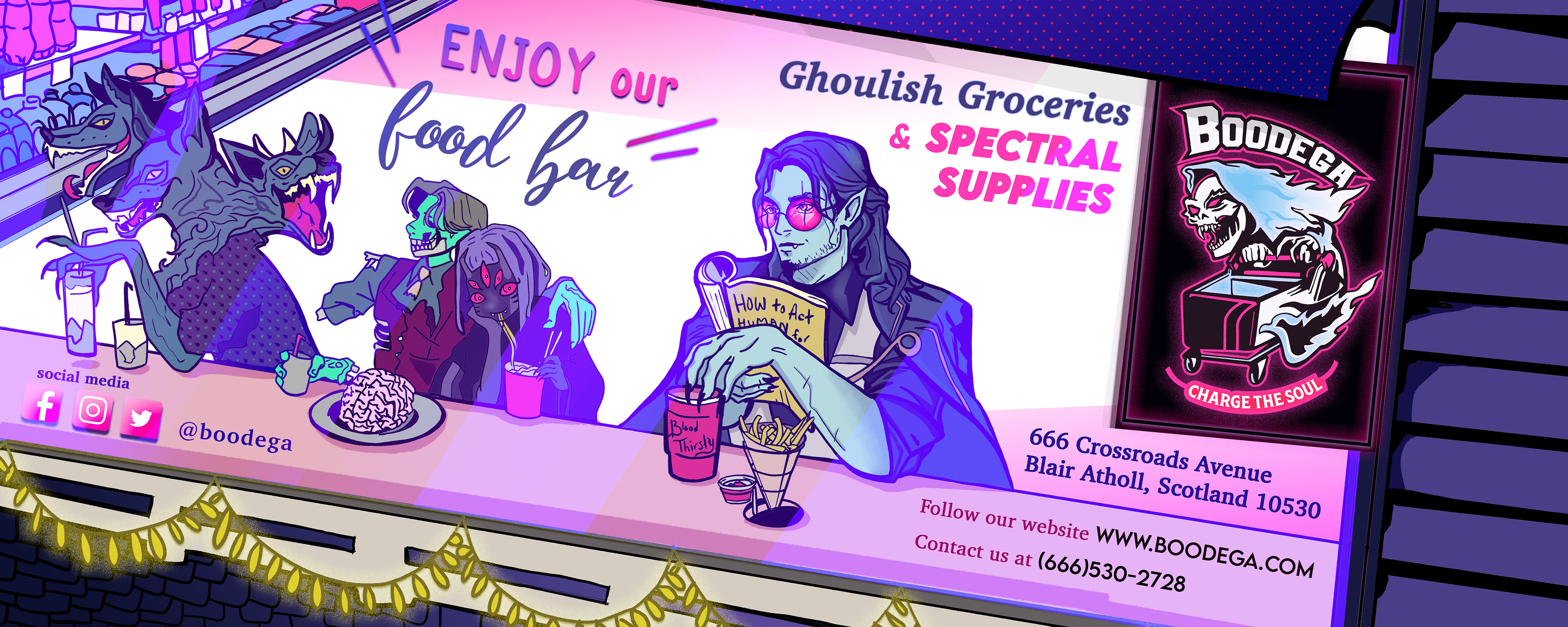 Billboard Illustration & Advertisement poster made by Elizabeth McKinney. November 24th, 2021.