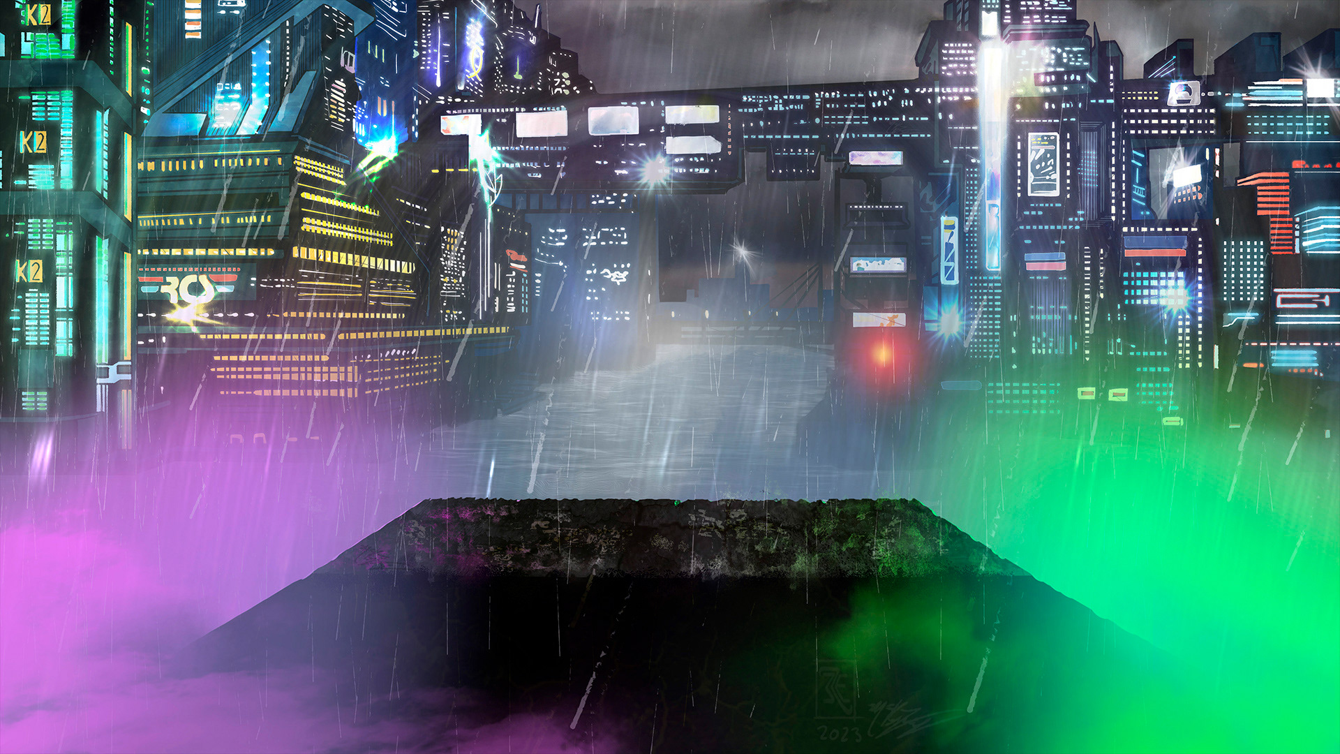 Background-With-Rain