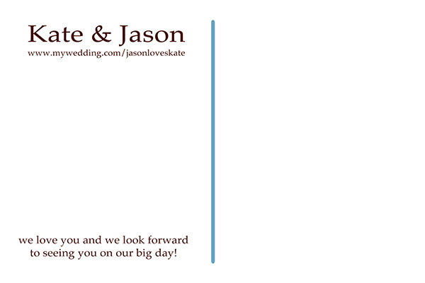 "Save the Date" Back
