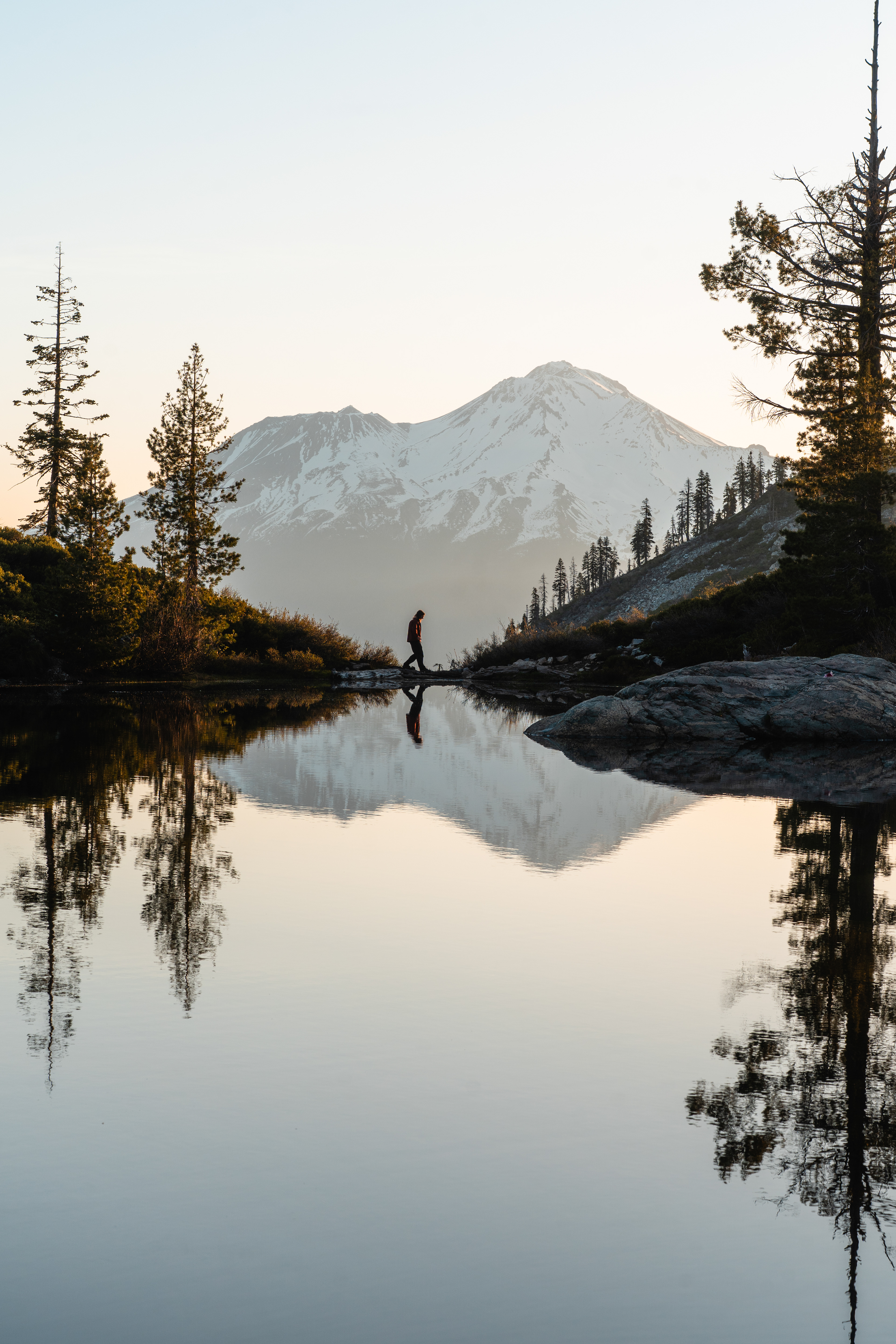 Sunrise in front of Mt. Shasta