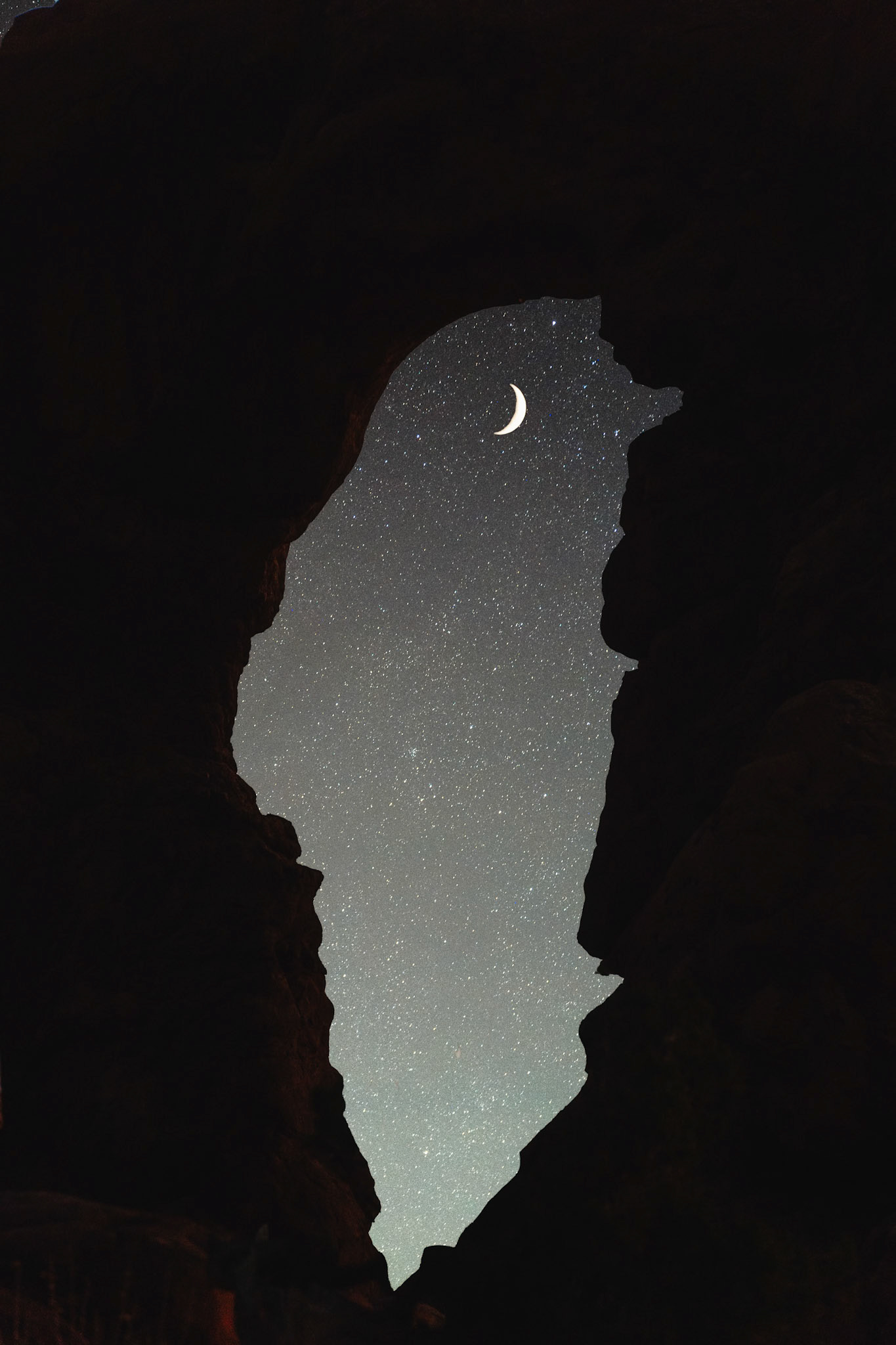 After dark in Arches National Park