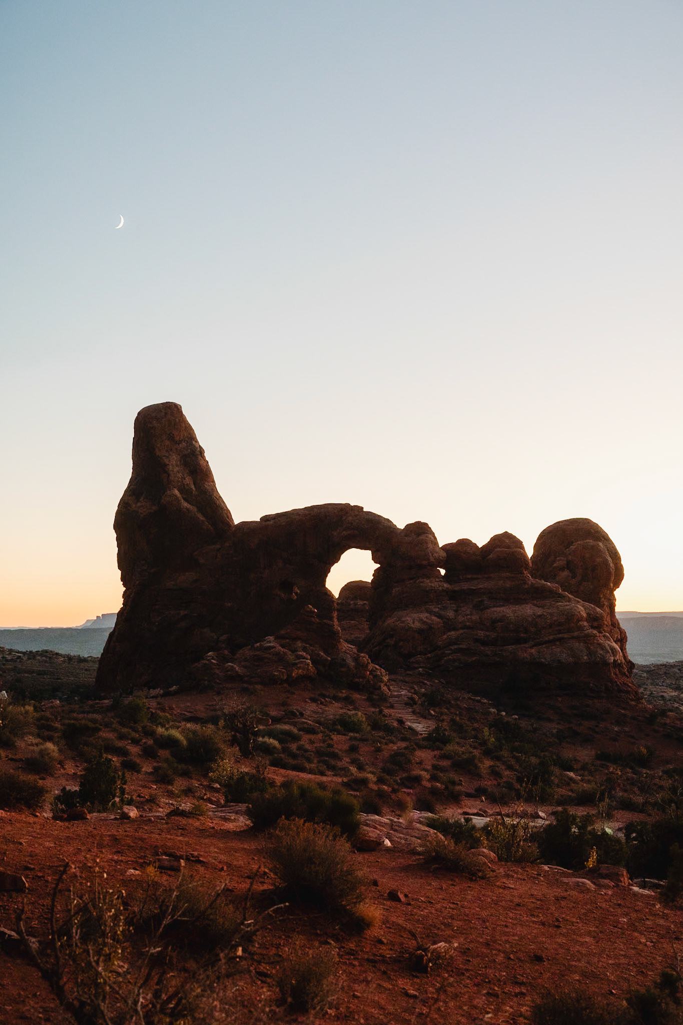 Arches National Park at sunset