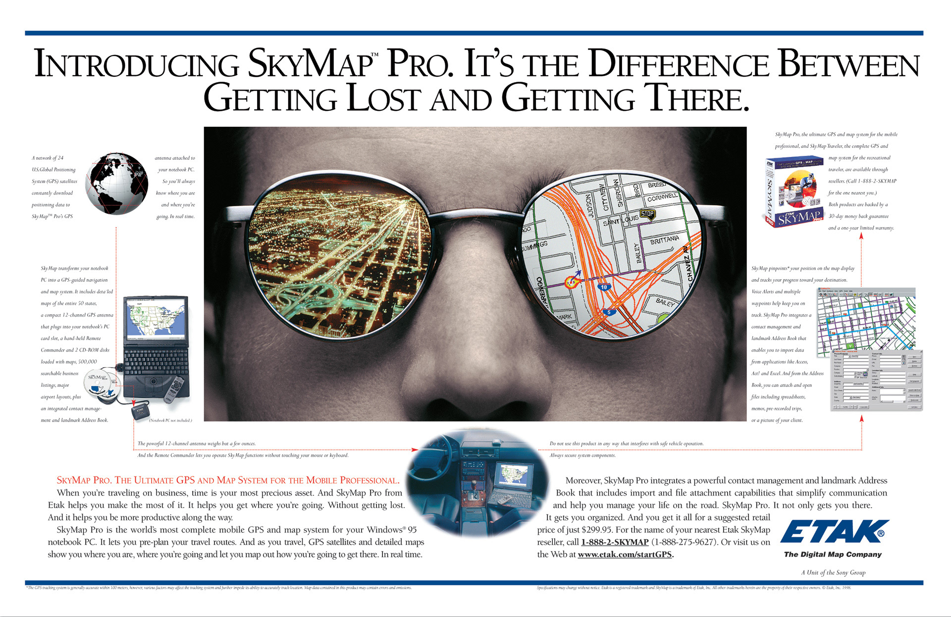 ETAK GPS print ad