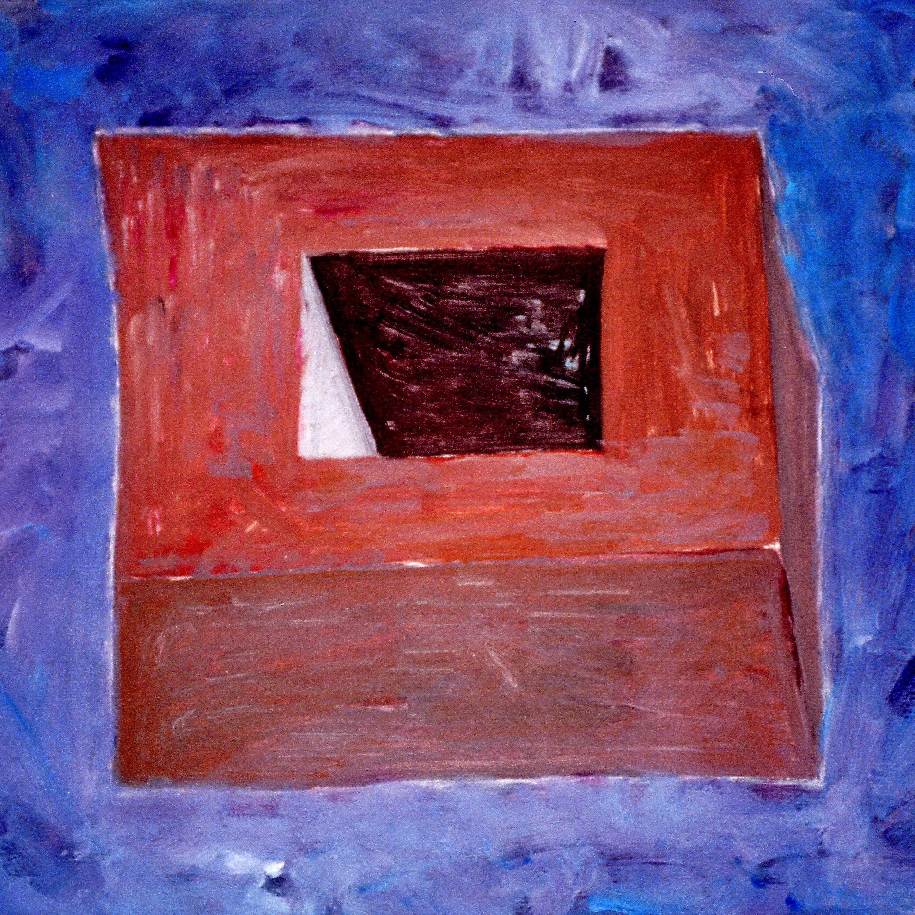 SQUARE 1989- acrylic on paper 