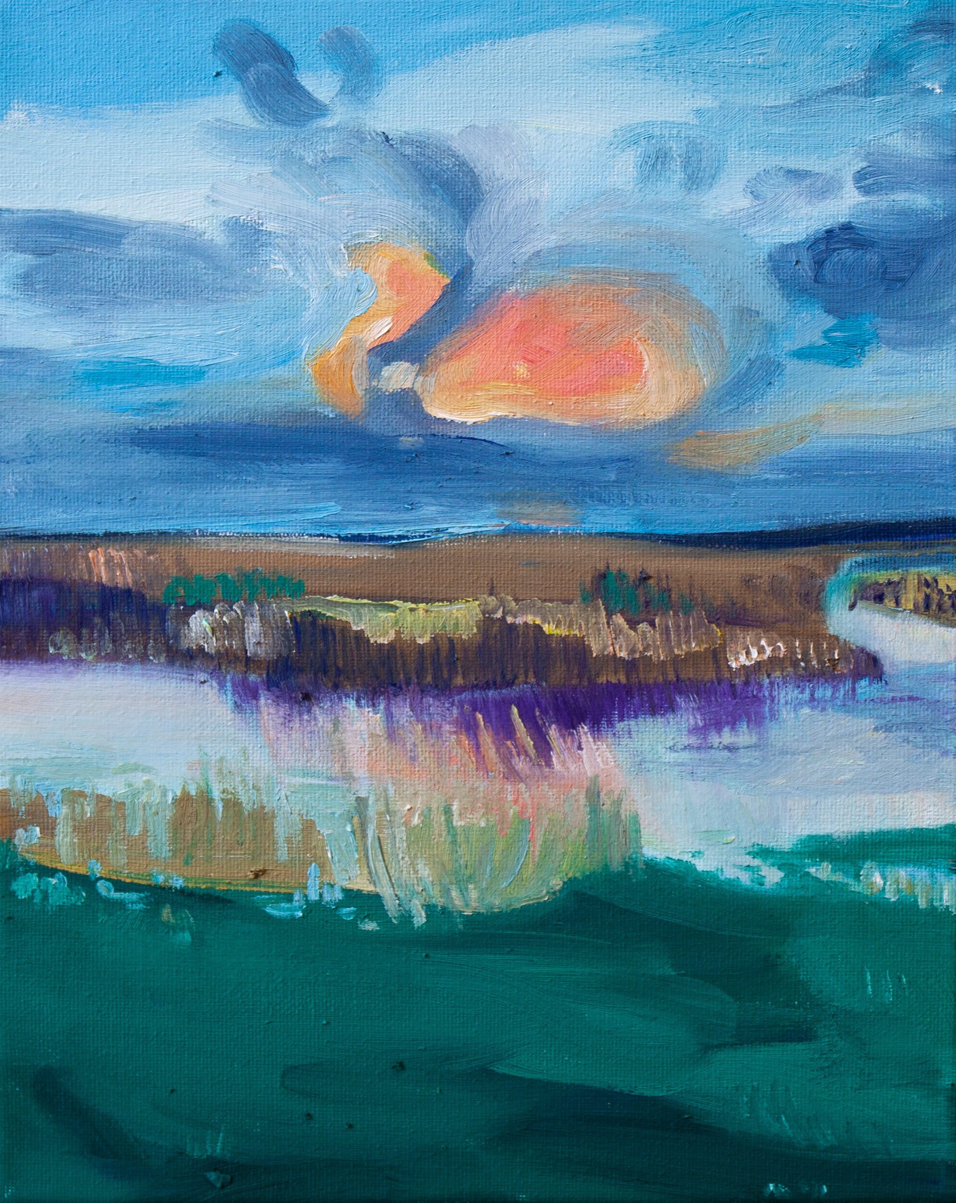 Dutch Clouds II, acrylic on canvas, 30 x 24 cm