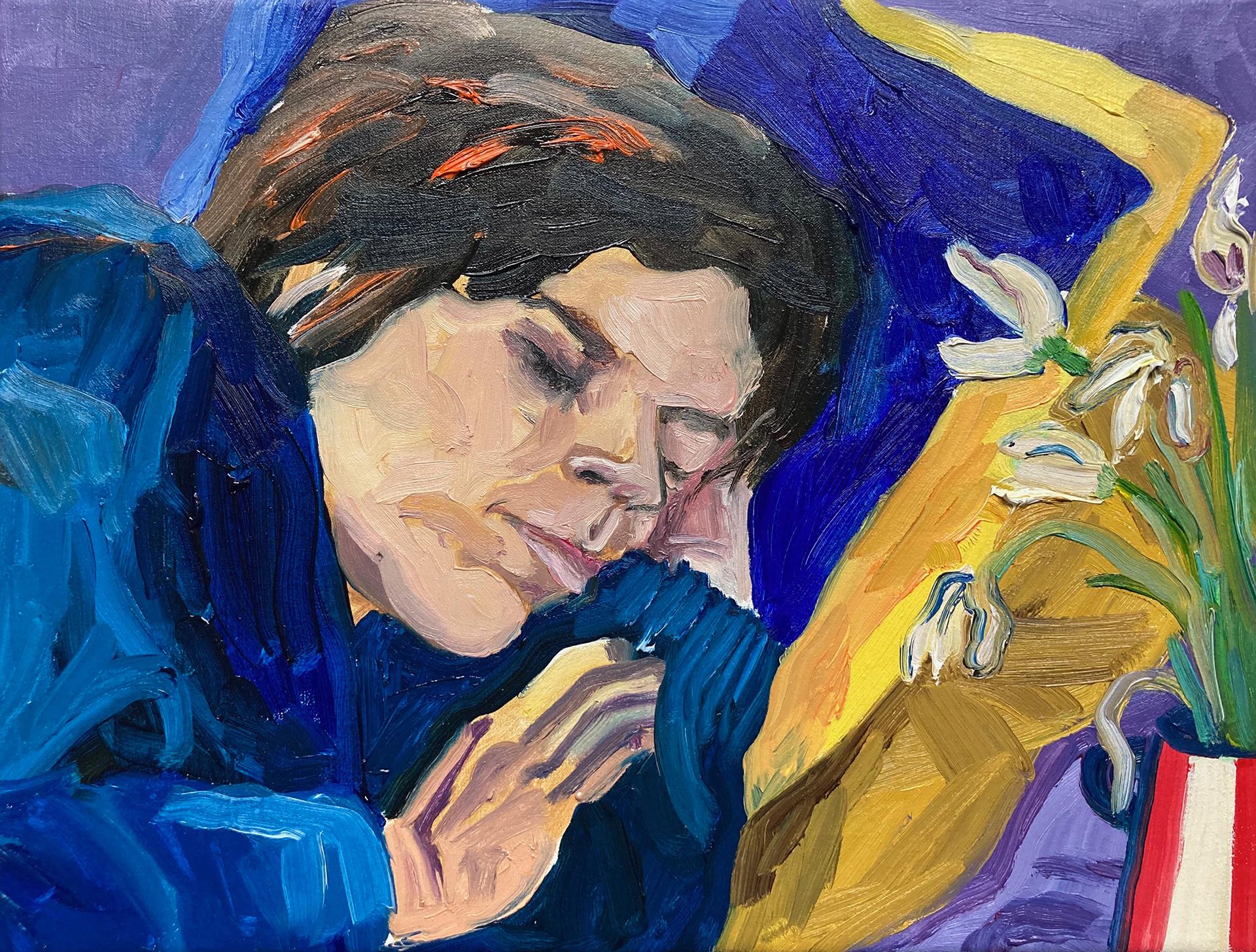 Verwelkt, oil on canvas, 30 x 40 cm