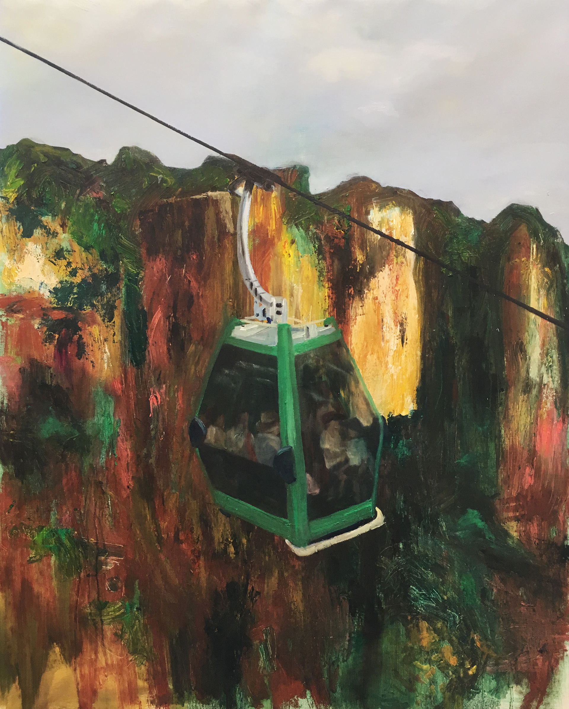 This is China, oil on canvas, 120 x 95 cm