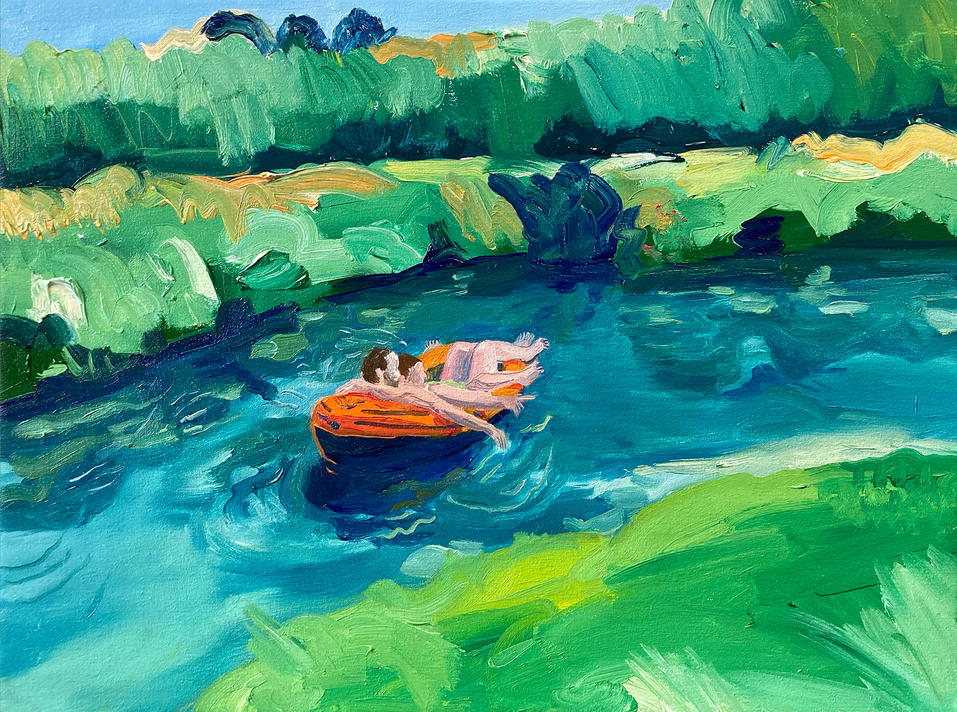 Bootje, oil on canvas, 30 x 40 cm