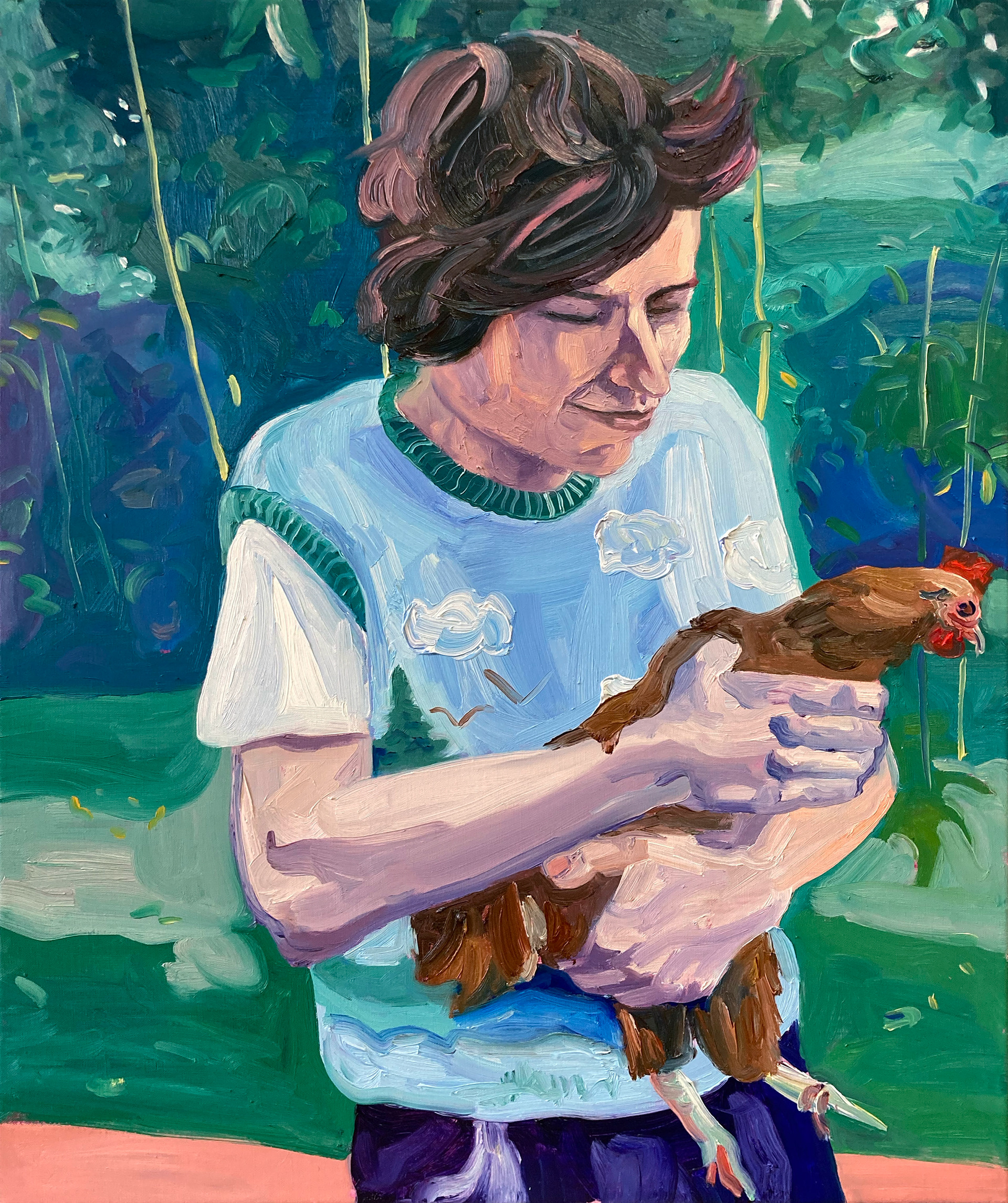 Chicken Dance, oil on canvas, 50 x 60 cm, 2021