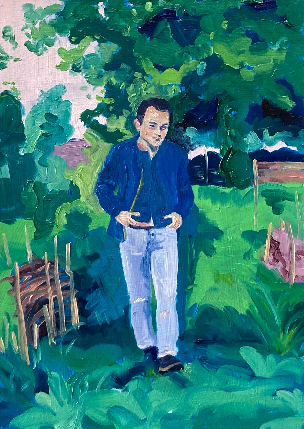 Comeback, oil on wood, 21 x 30