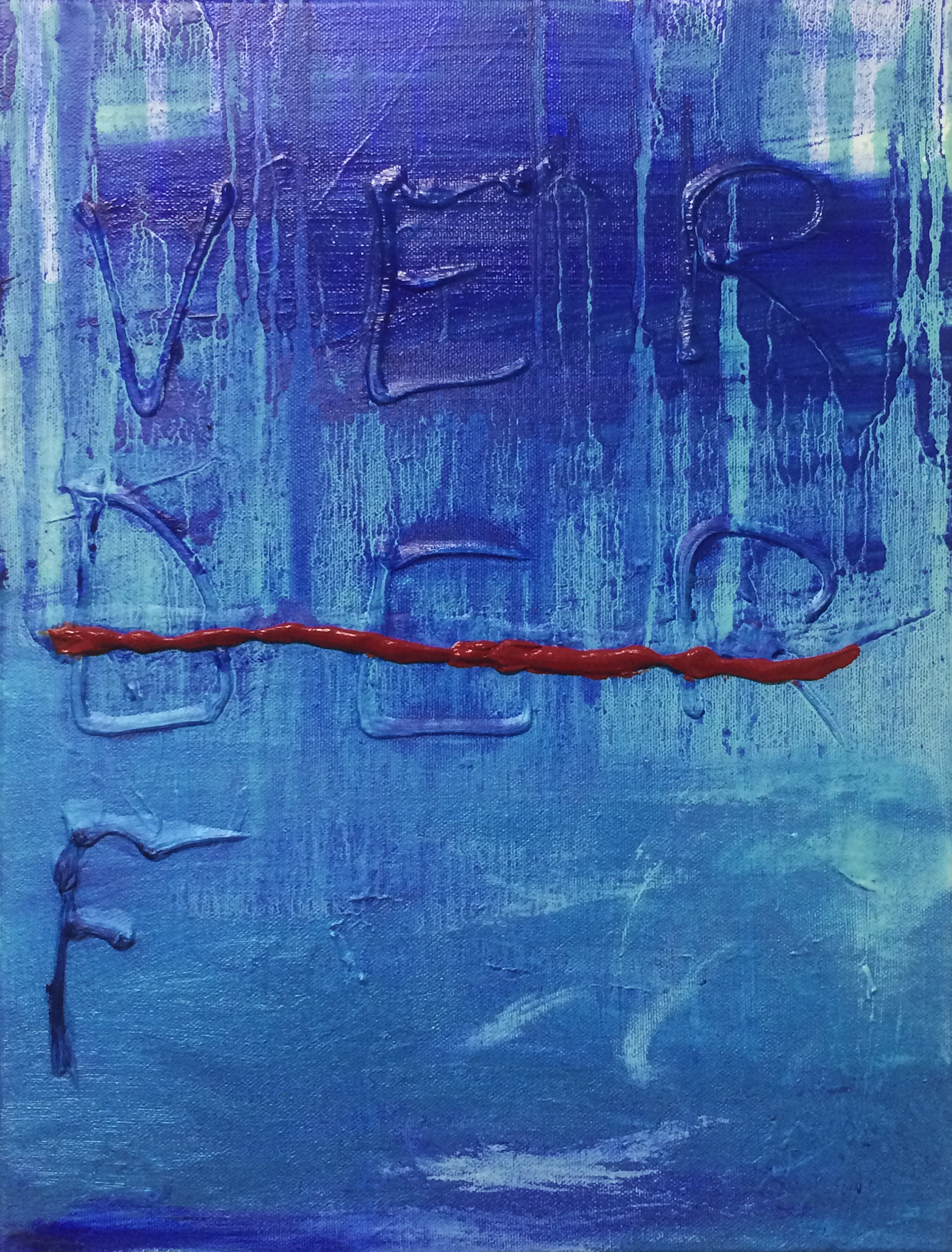VERF, Acrylic and Tape on canvas, 30 x 40 cm