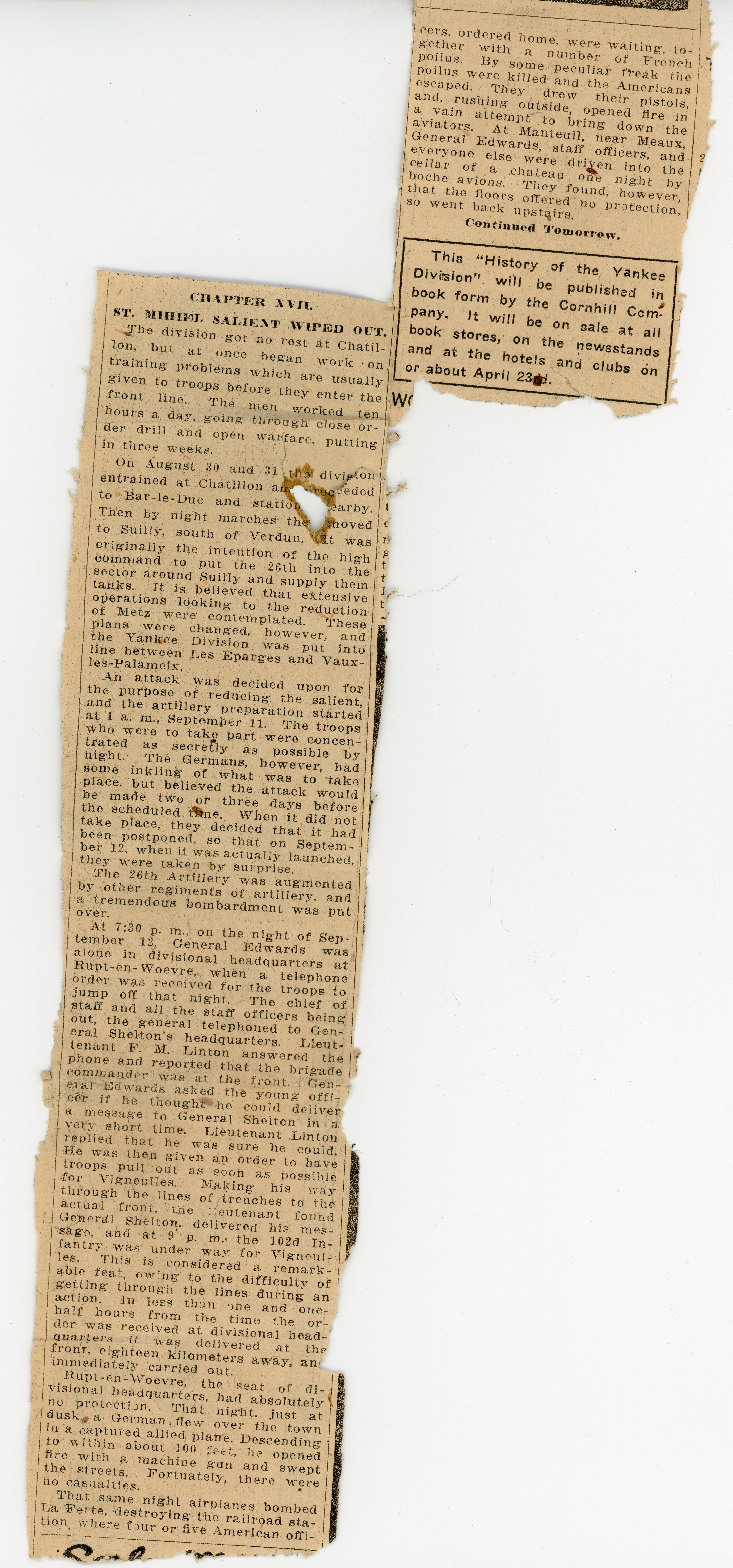 One of the battles my grandpa fought in, described more briefly in the clip he may have sent home. 