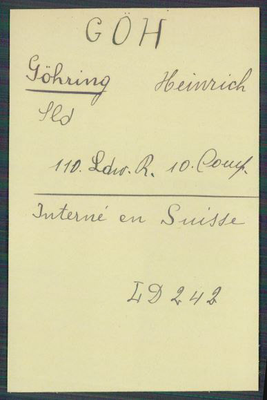 A reference to Switzerland