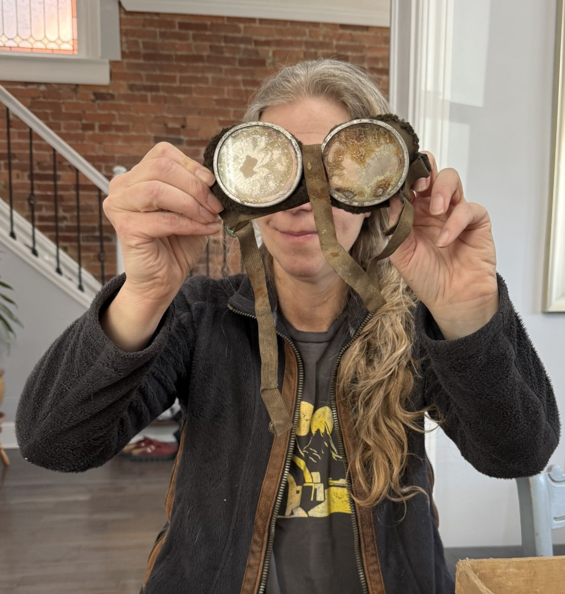 Some goggles we found in a trunk