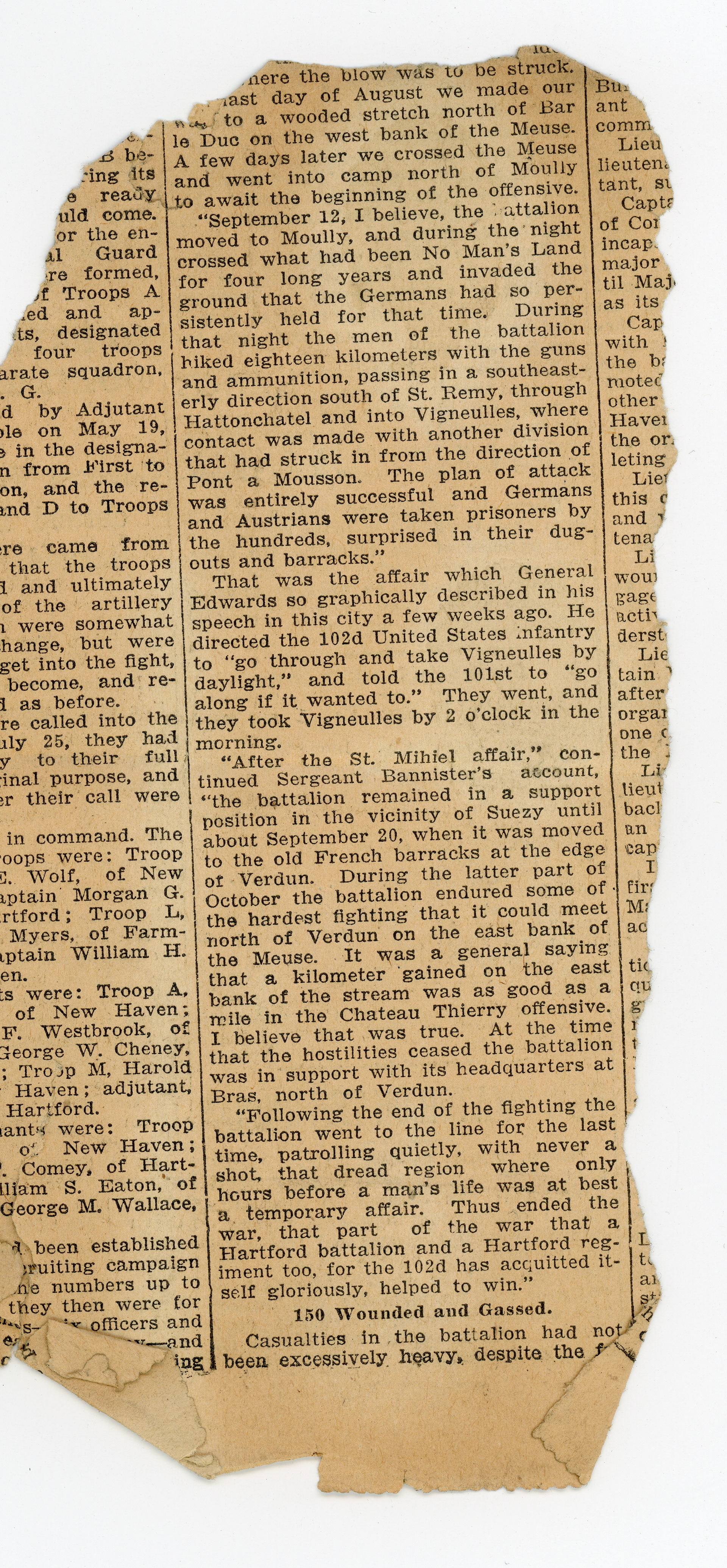 Possibly a clip that my grandpa sent home.
