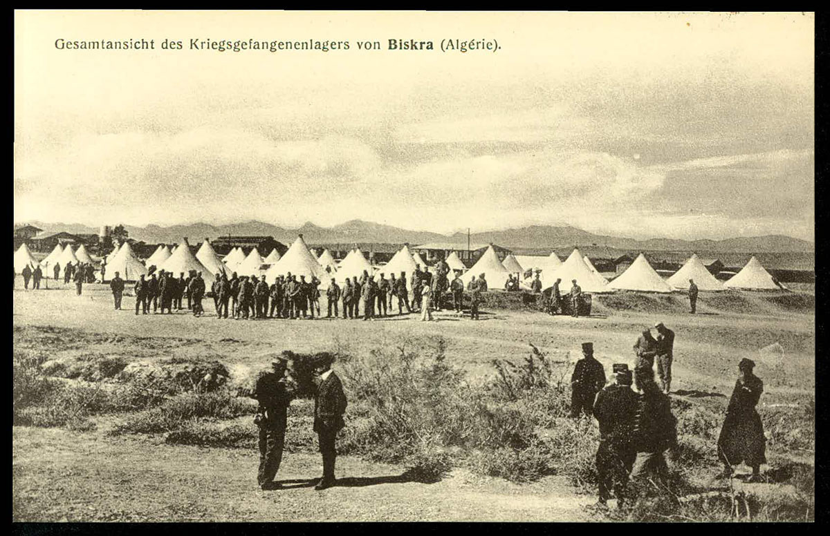 A postcard of Biskra, available on the ICRC website