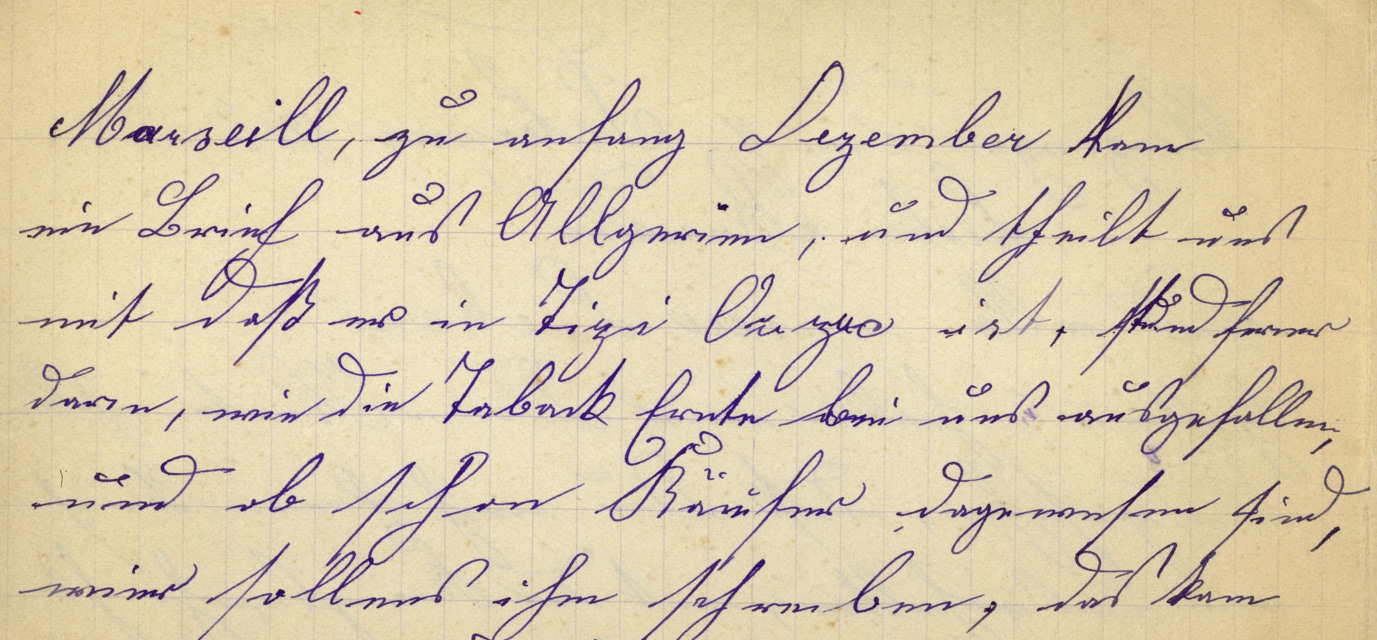 A snippet of Rosa's letter