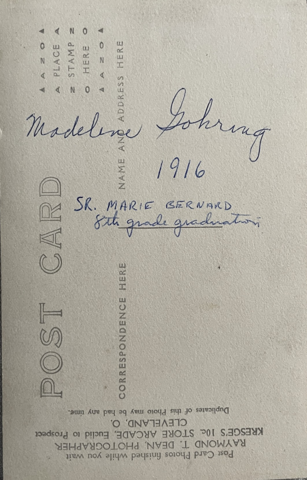 Back of the photo
