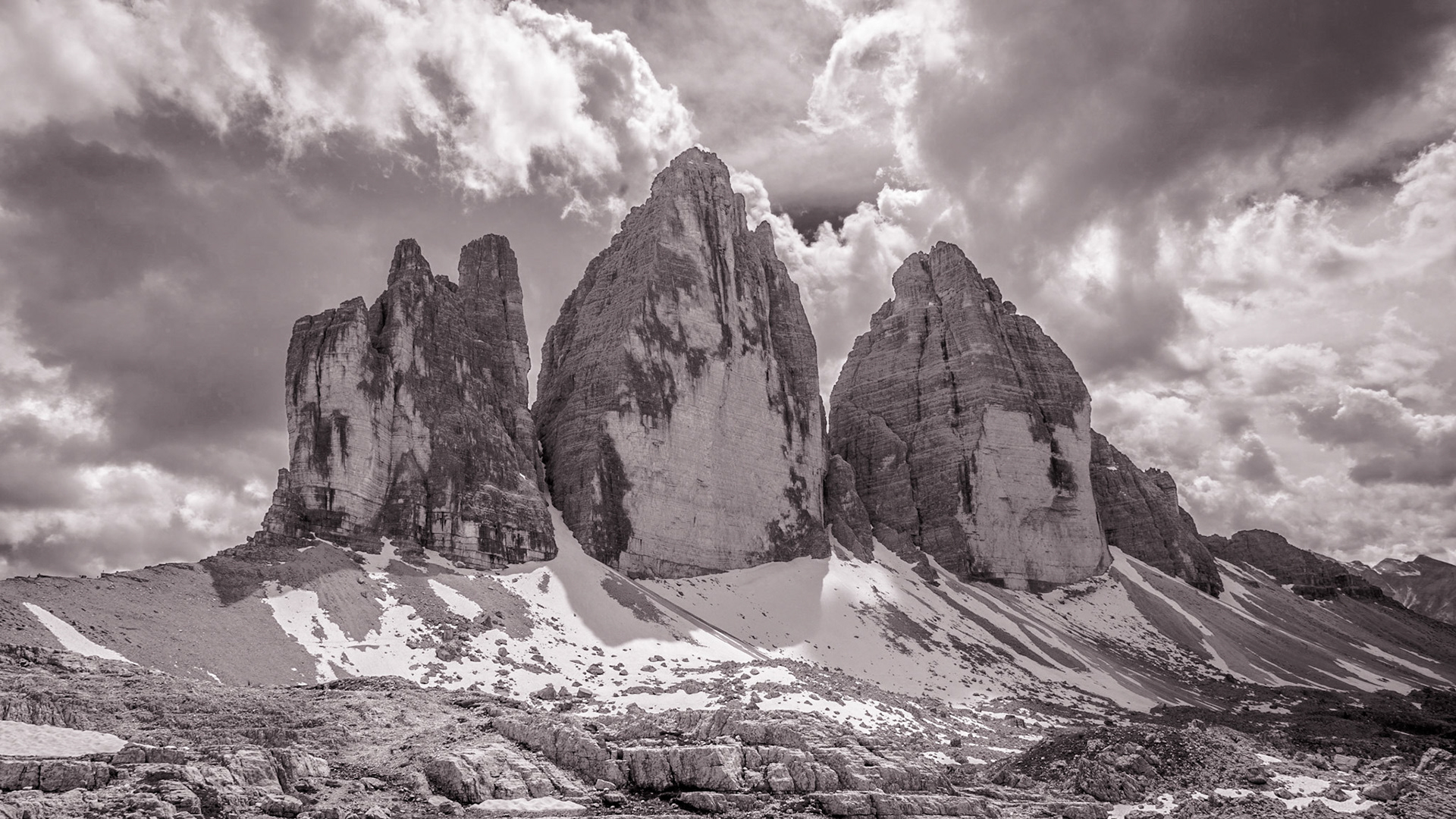 Three Peaks, Tre Cime di Lavaredo, Dolomite Alps, South Tyrol, Italy