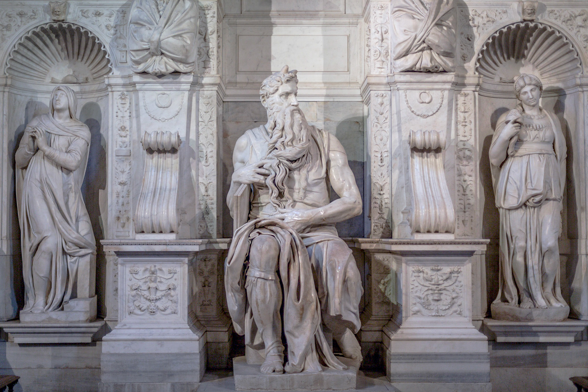 Michelangelo's Moses, San Pietro in Vincoli, Rome, Italy