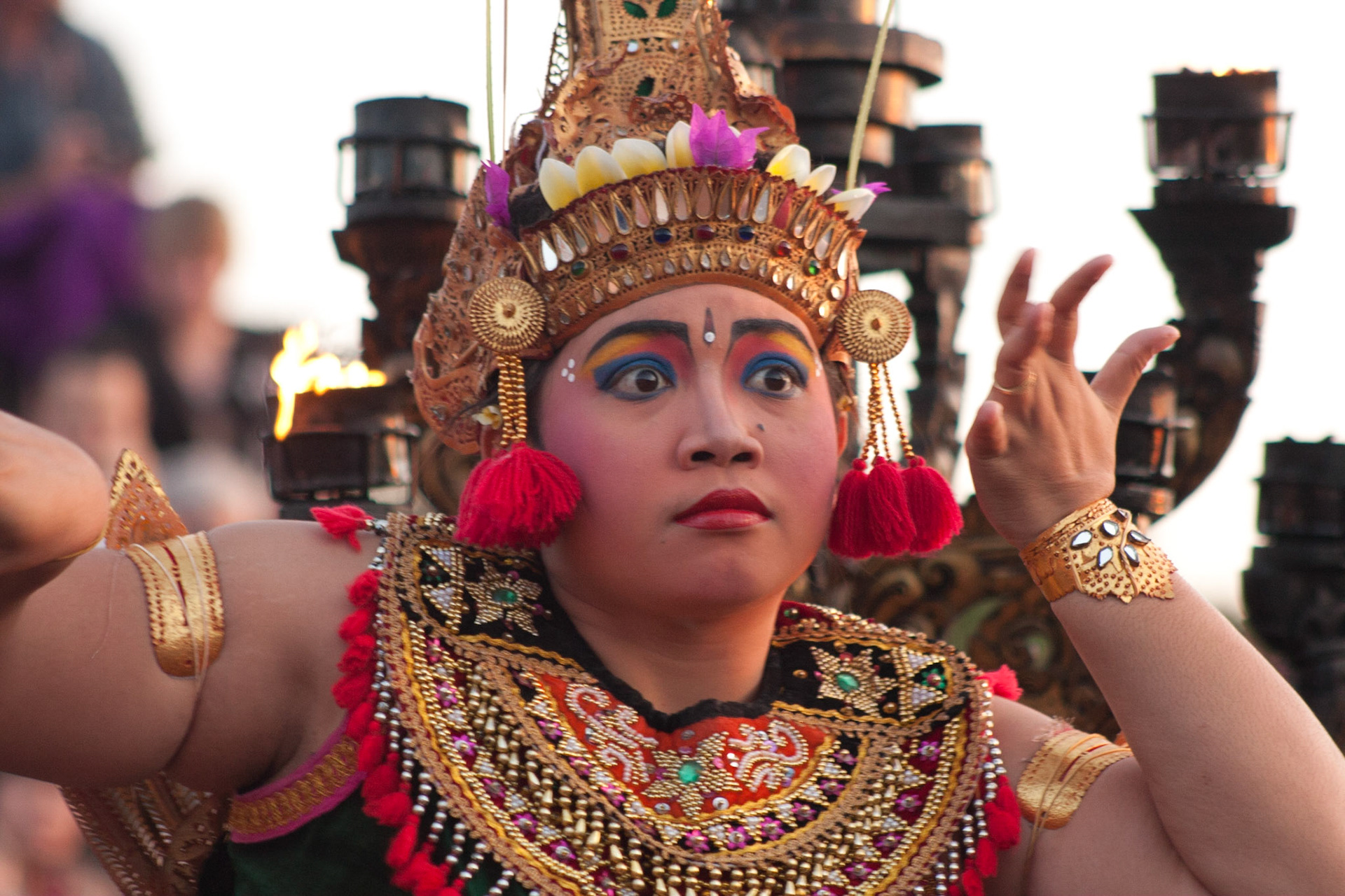 Traditional Hindu Ceremony, Uluwatu, Bali, Indonesia