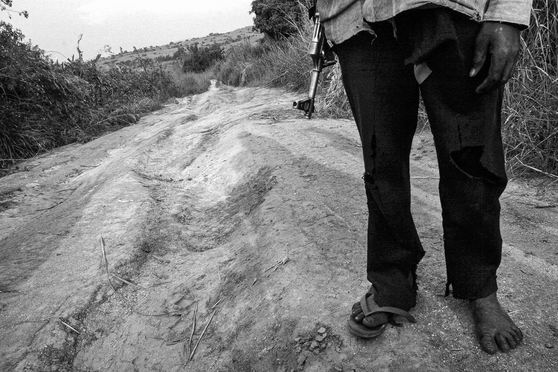 Teenage militiaman near Bunia, D.R.Congo, 2004