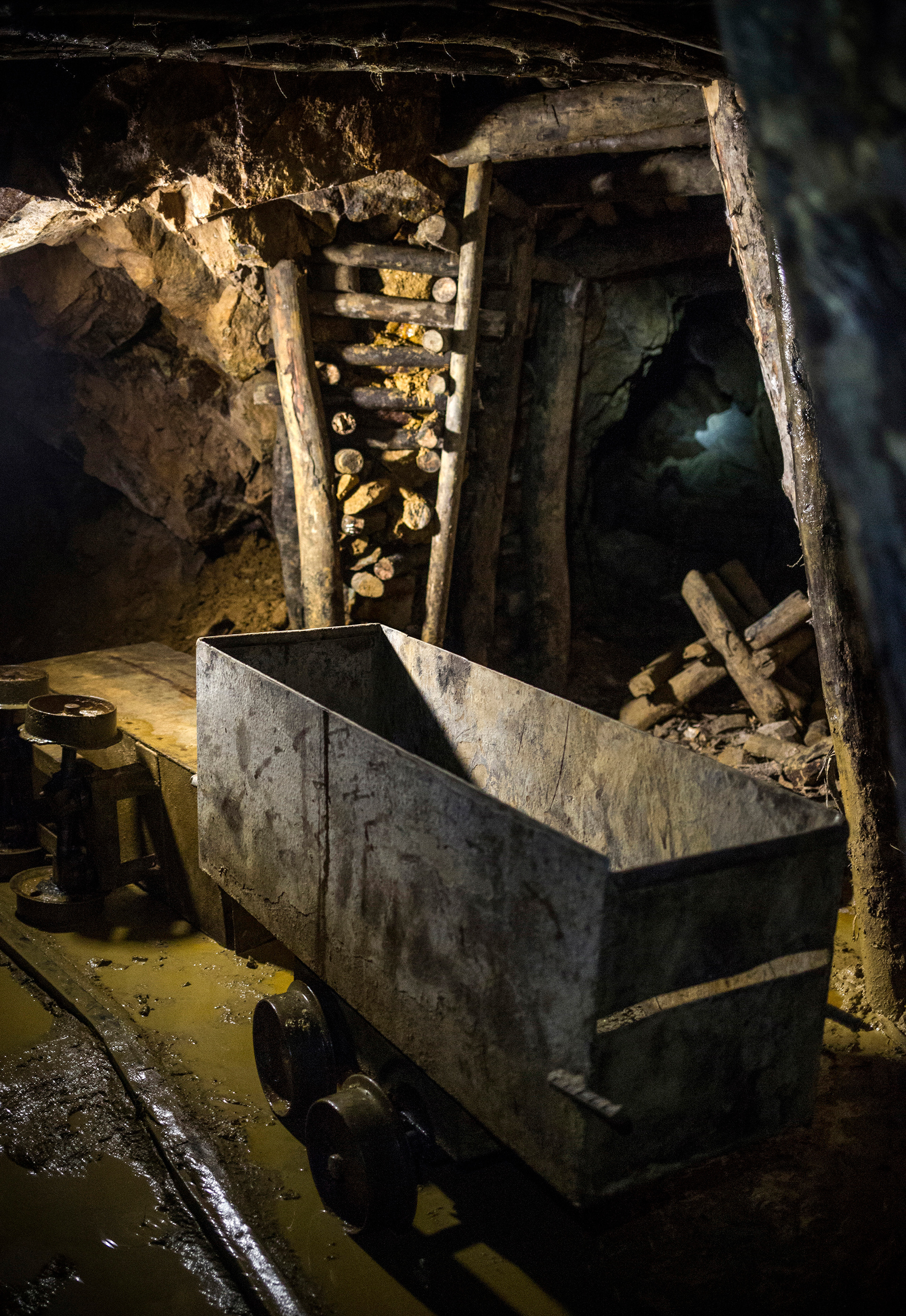 A mine shaft