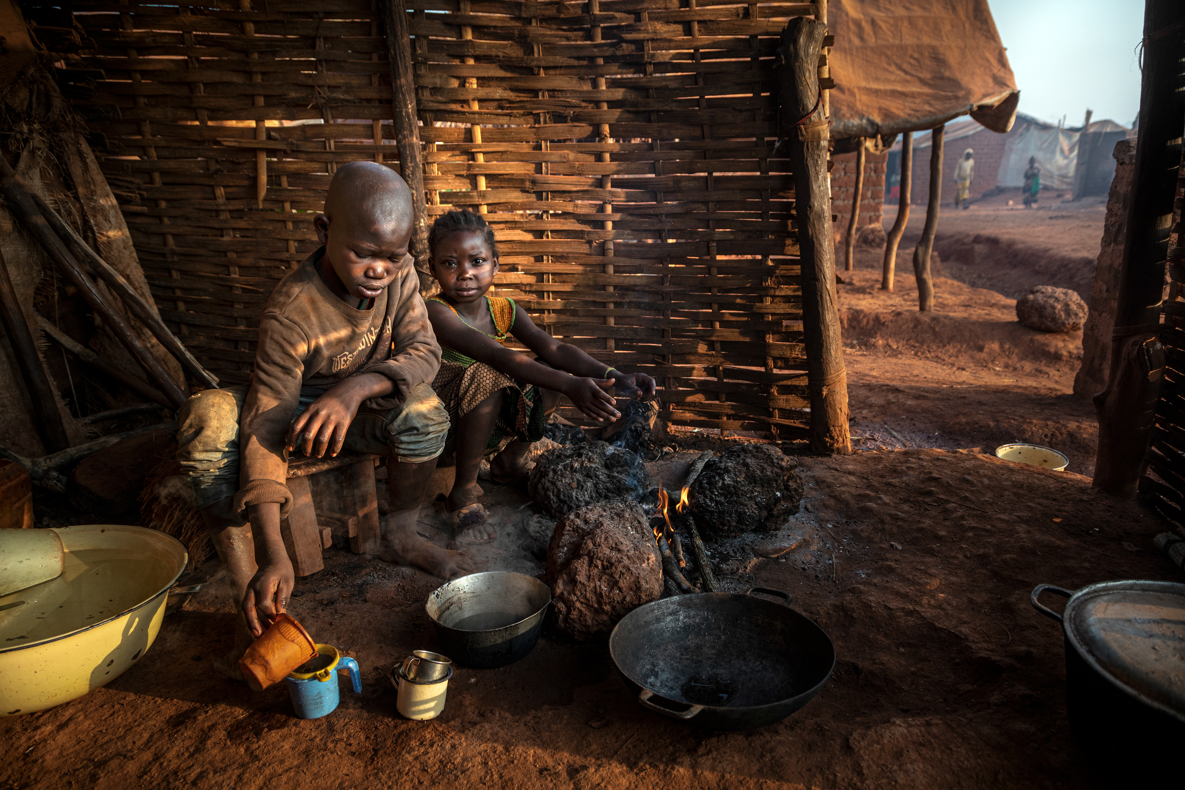 PK5 displaced camp, Bria