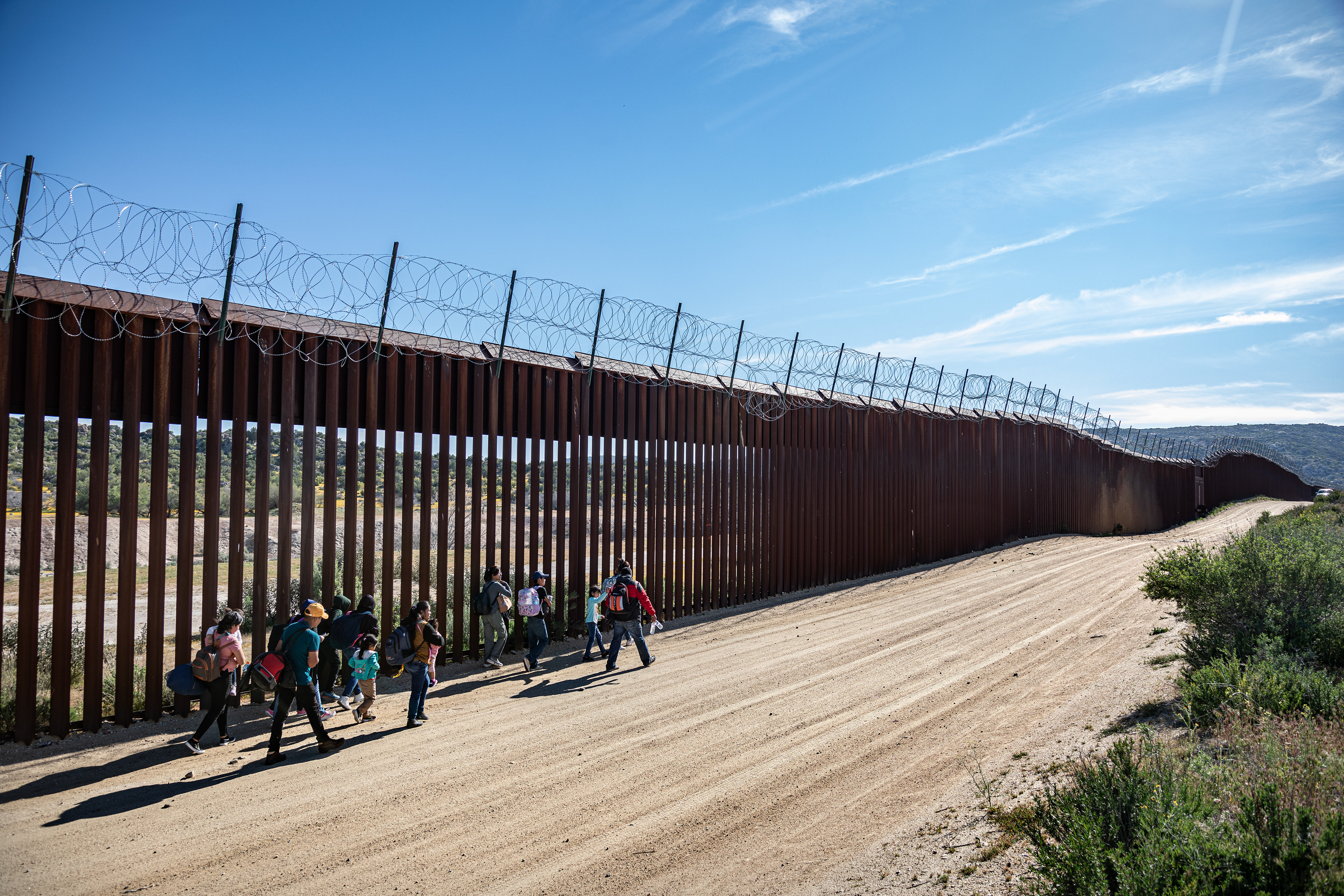 US Border Wall, April  2024